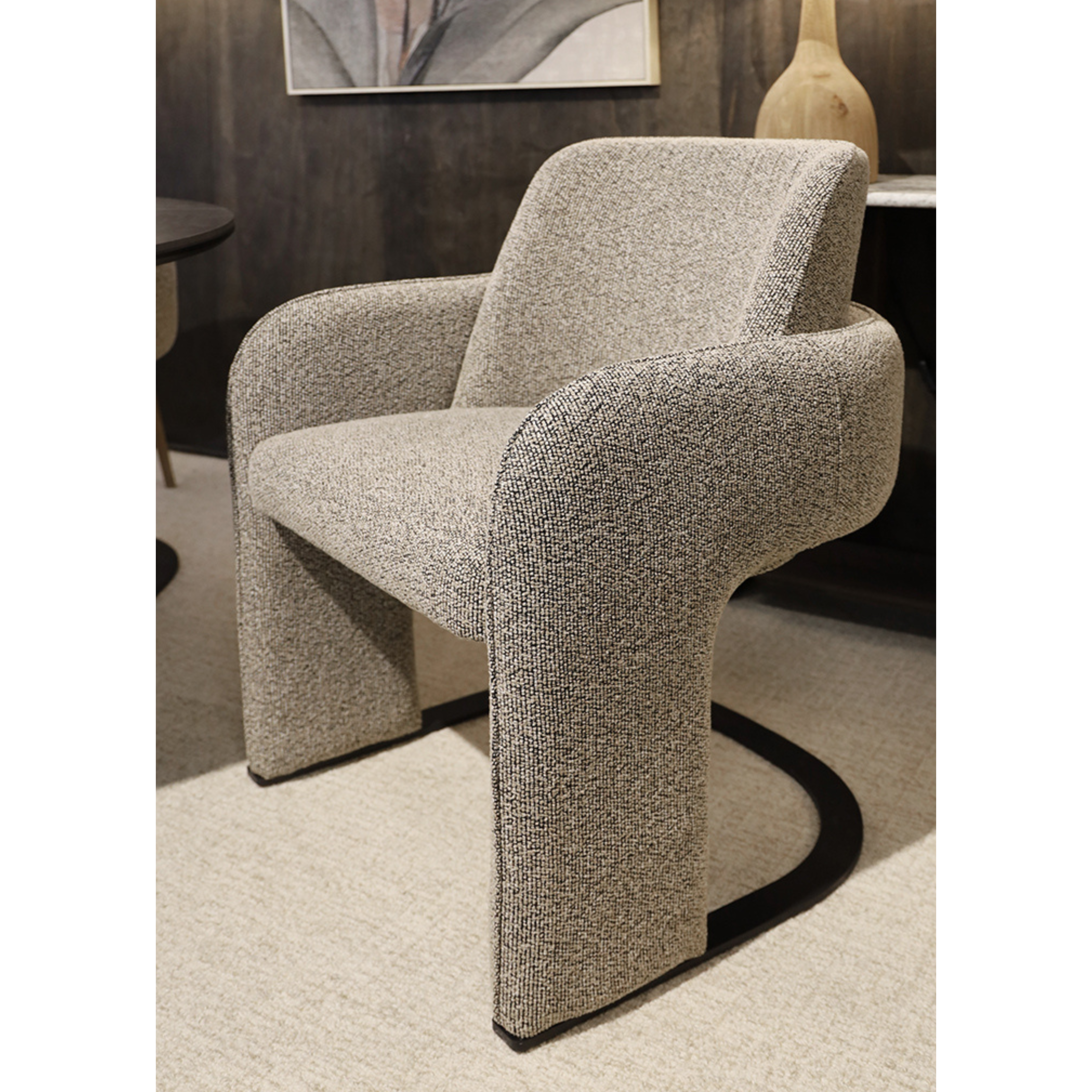 Boucle Dining Chair - Oatmeal