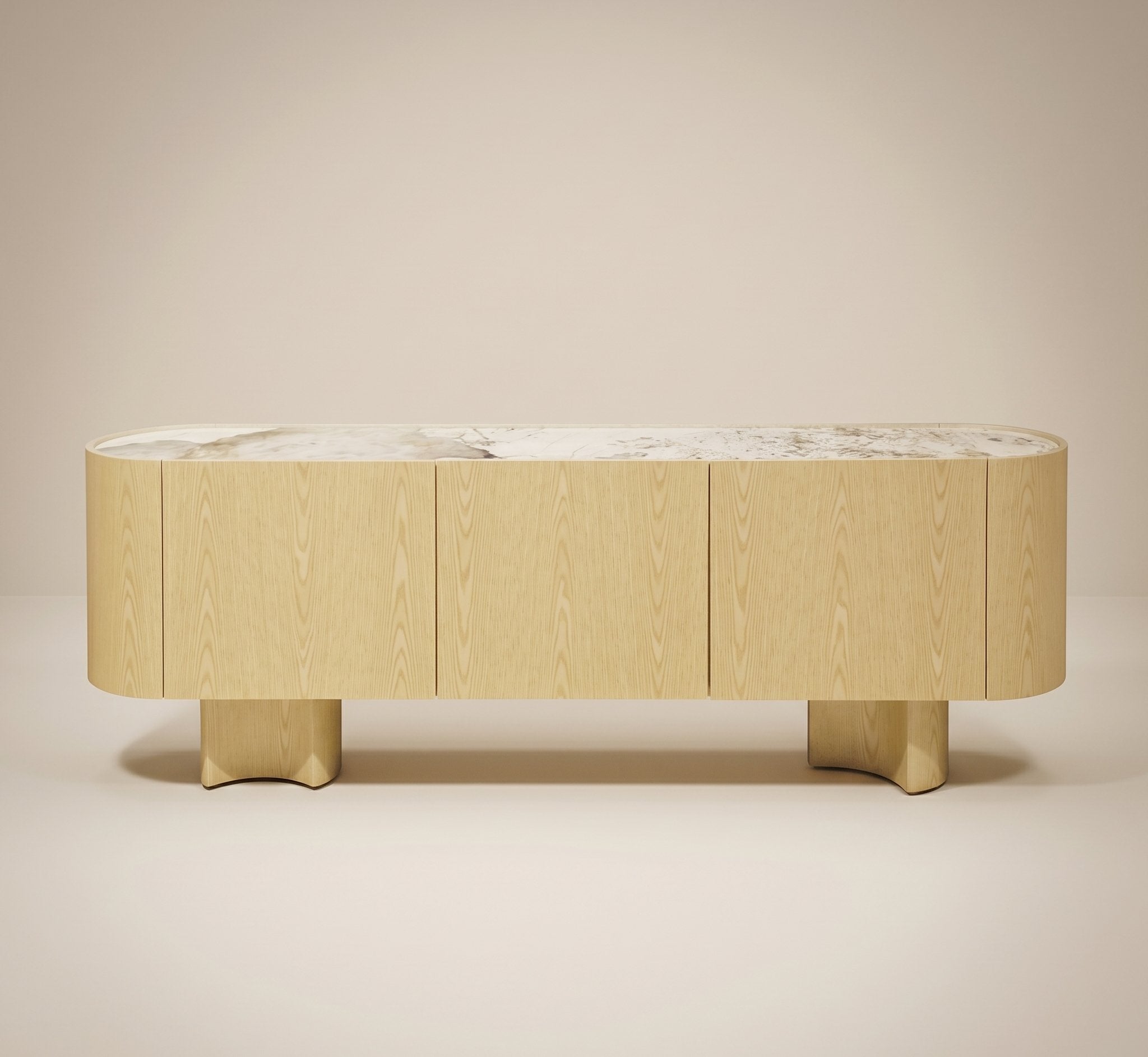 Ceramic Inlay Sideboard - White Oak