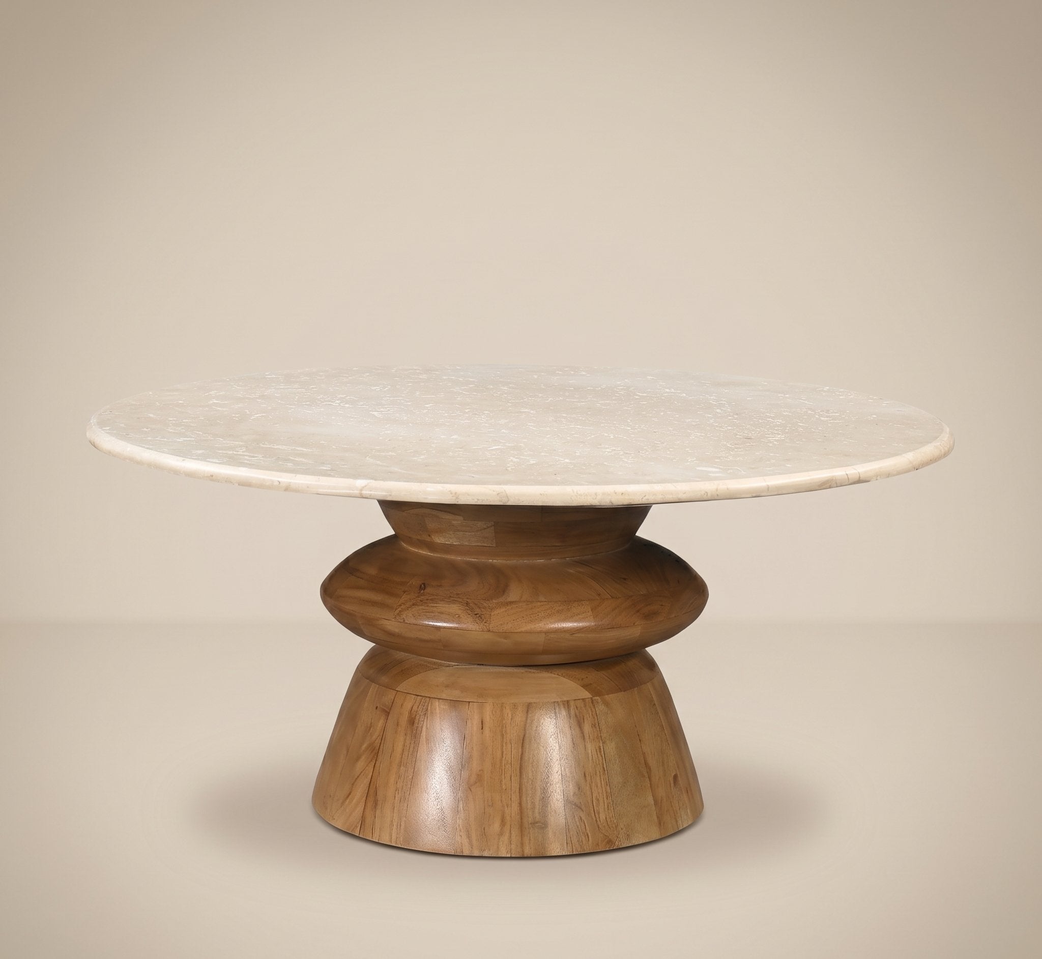 Stone Top Coffee Table - Natural