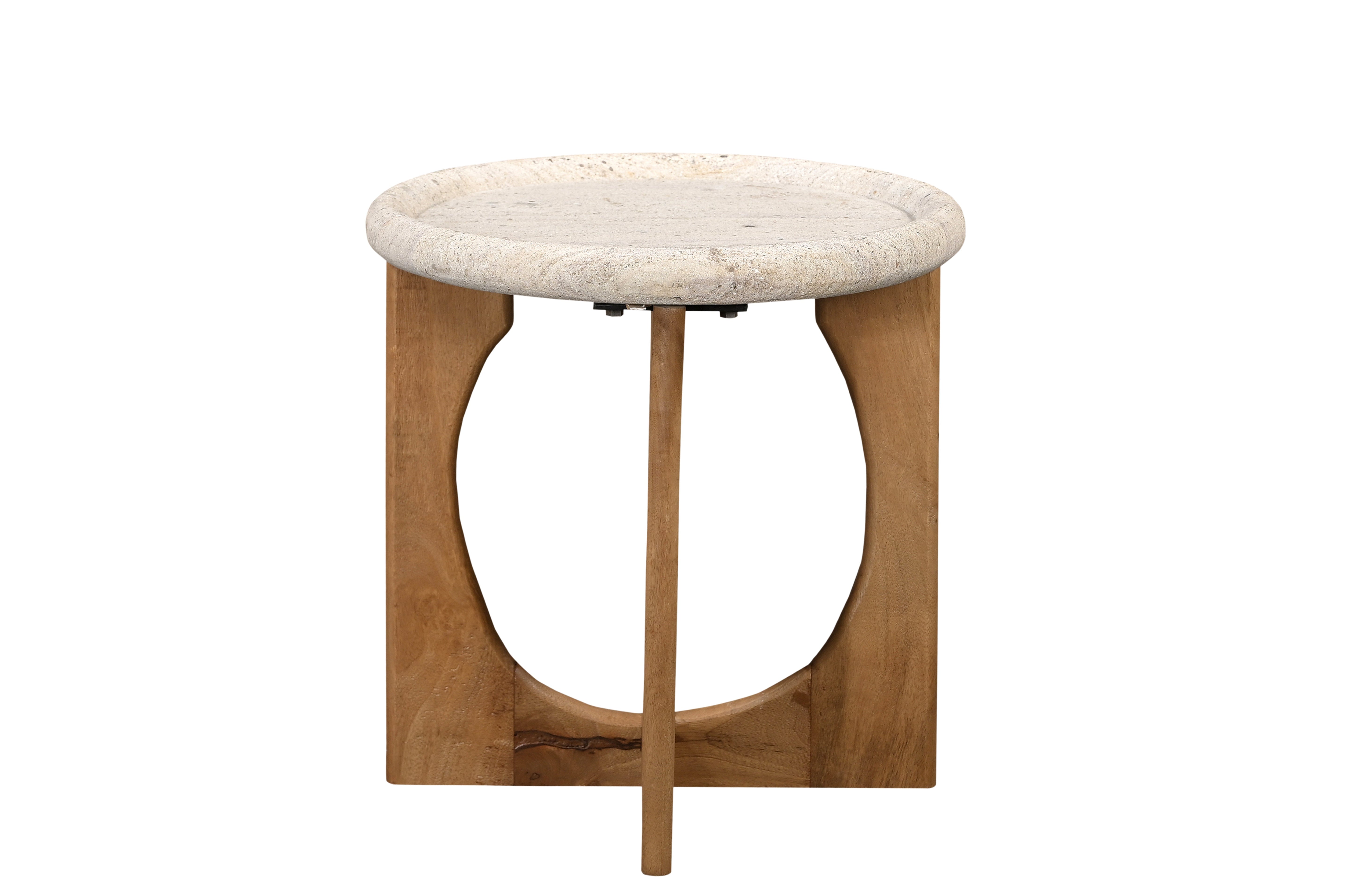 Stone Top Side Table