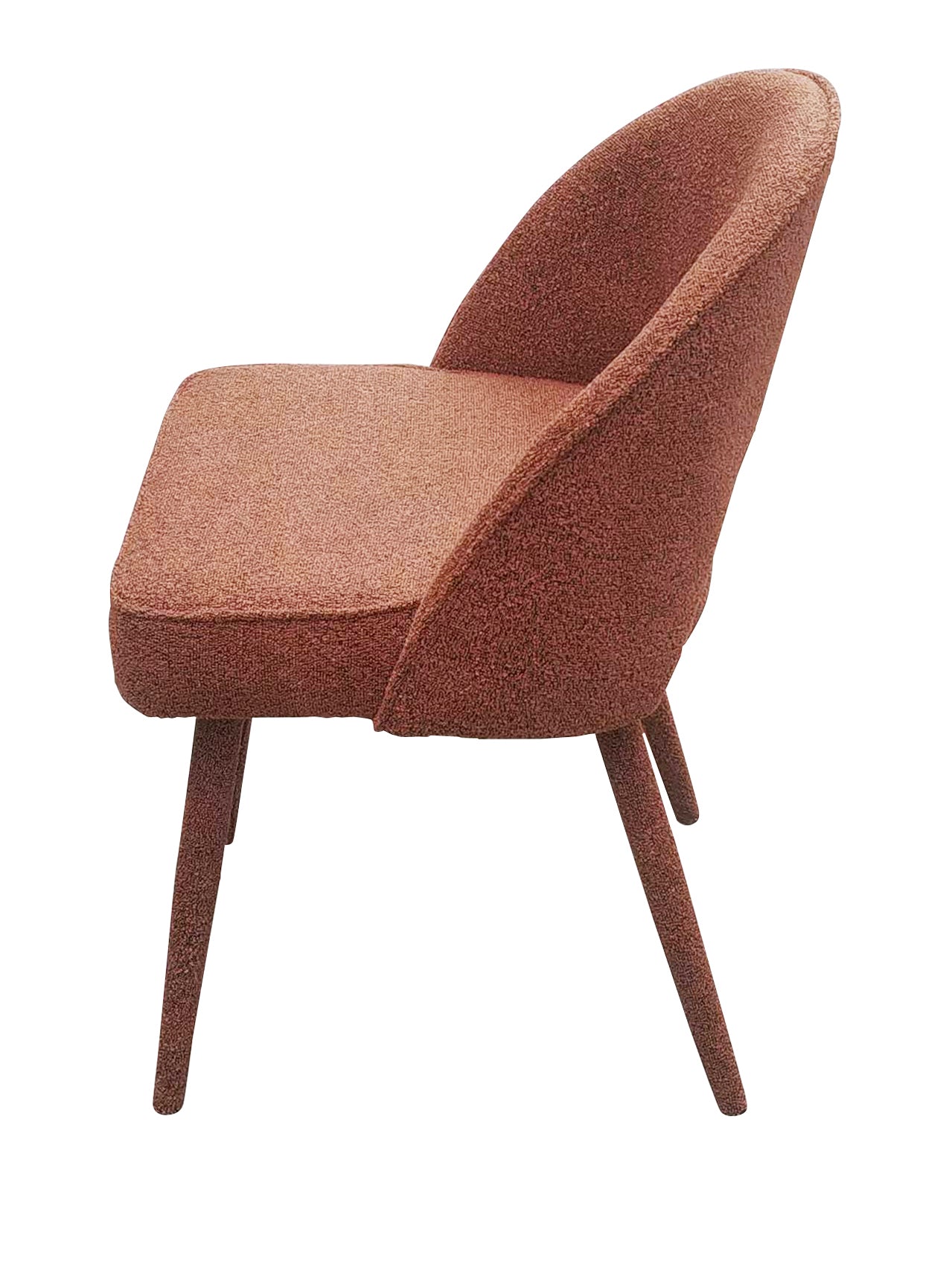 Oval Back Dining Chair - Red Brick