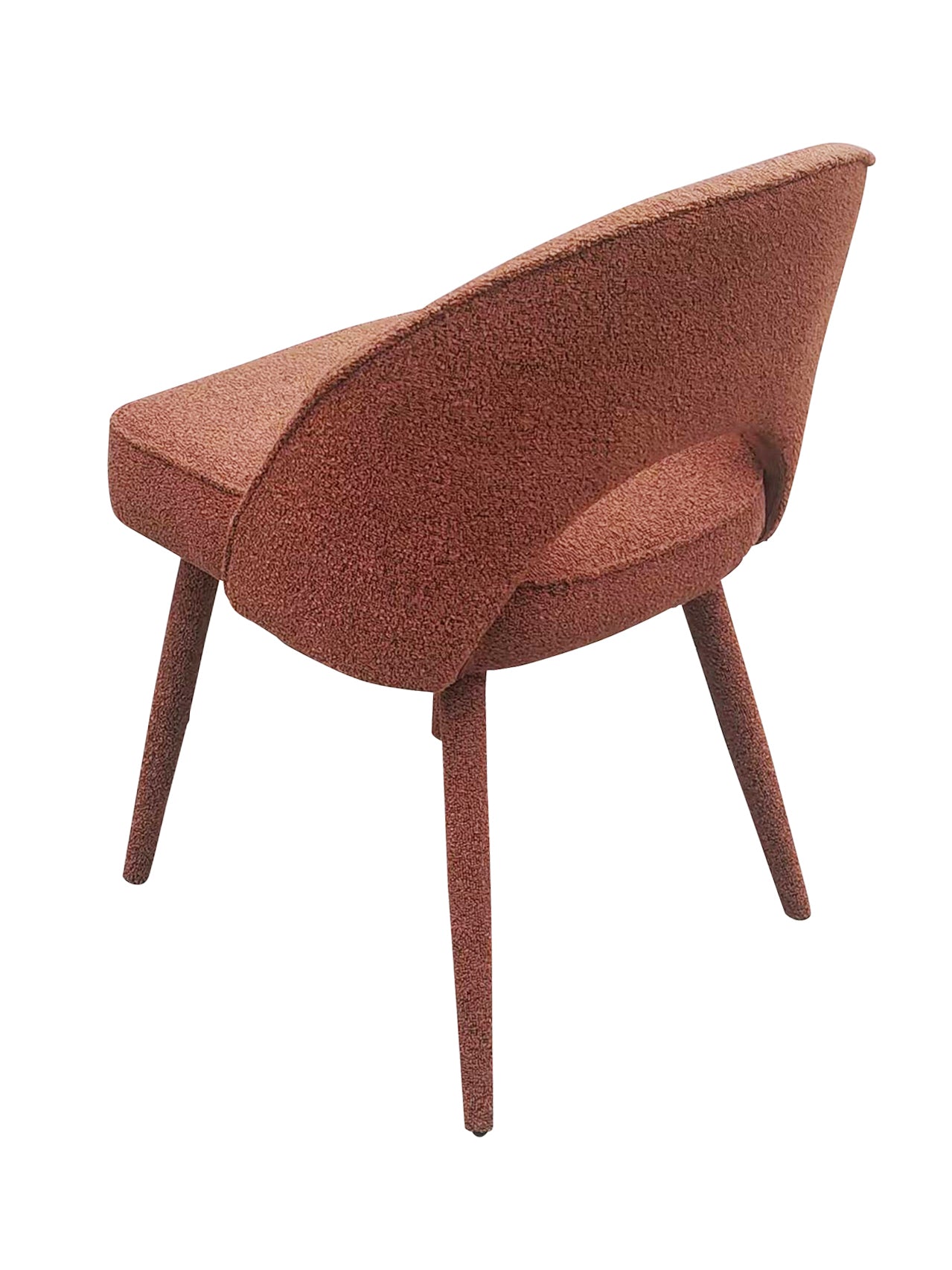 Oval Back Dining Chair - Red Brick