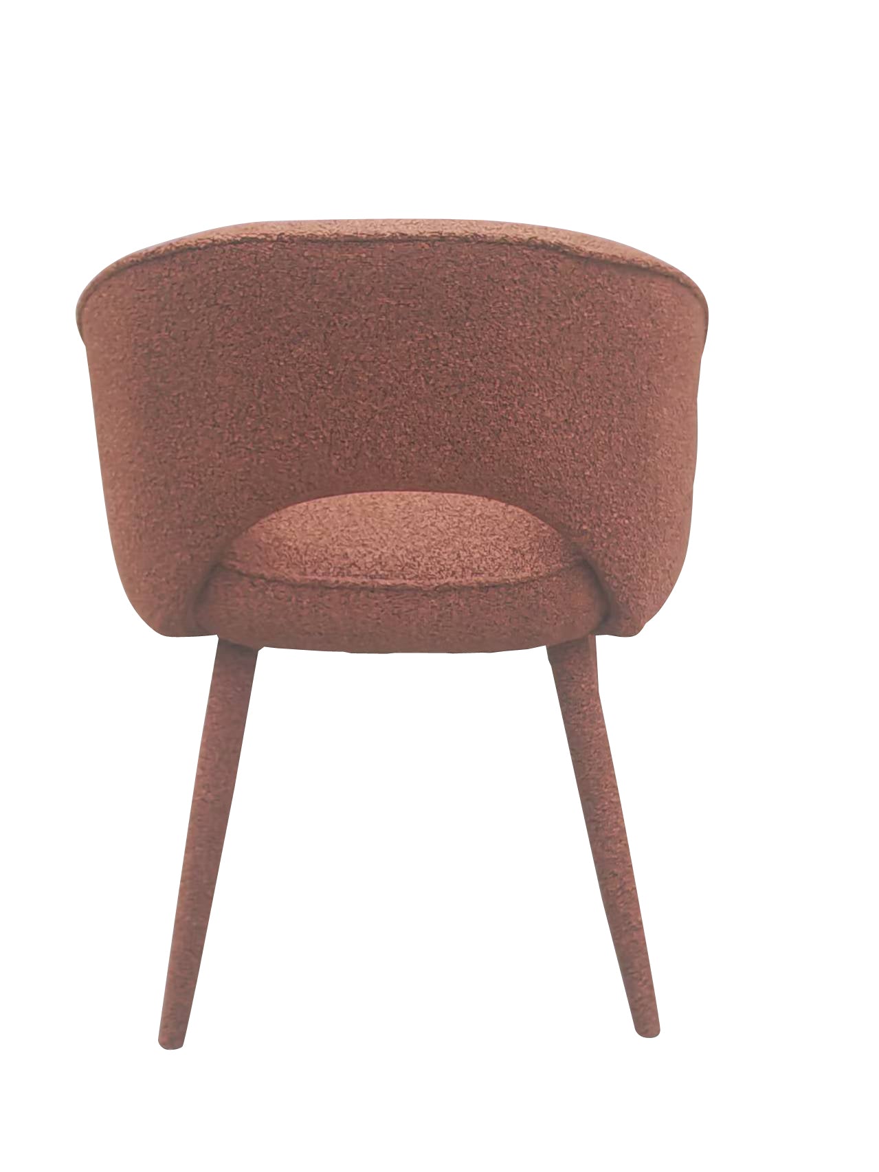 Oval Back Dining Chair - Red Brick