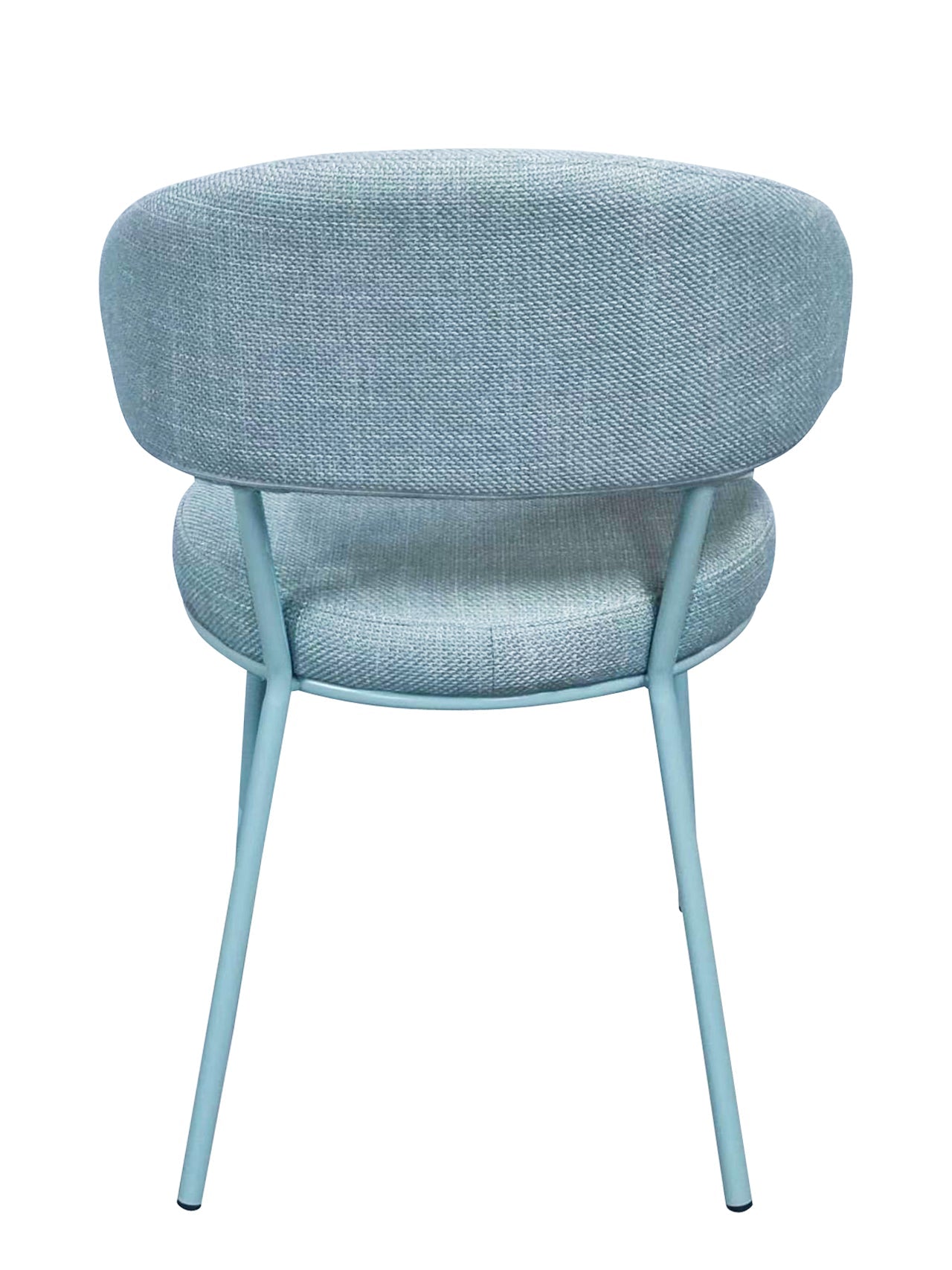 Curved Back Dining Chair - Aqua Marine