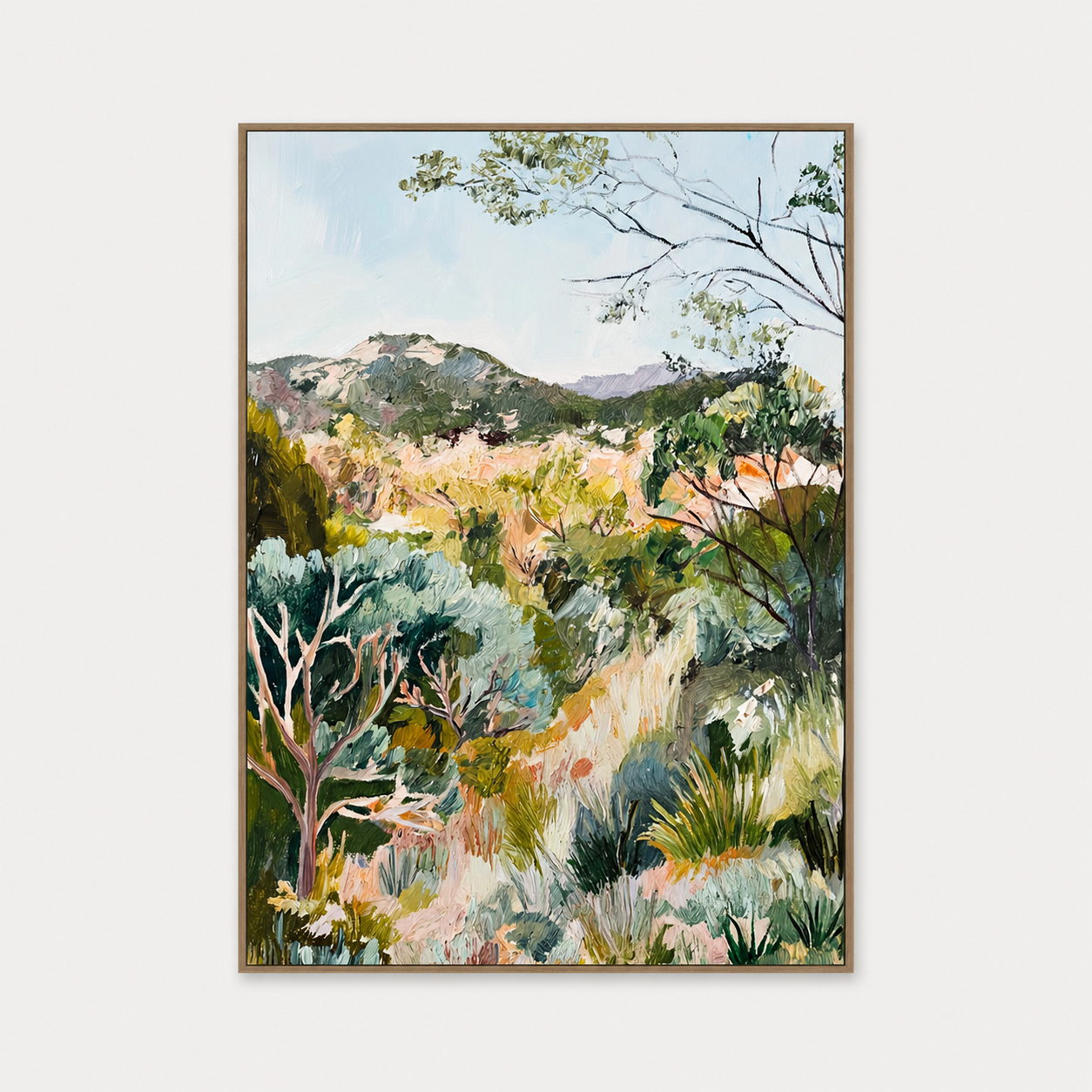 Botanical Escape Canvas B - Oak
