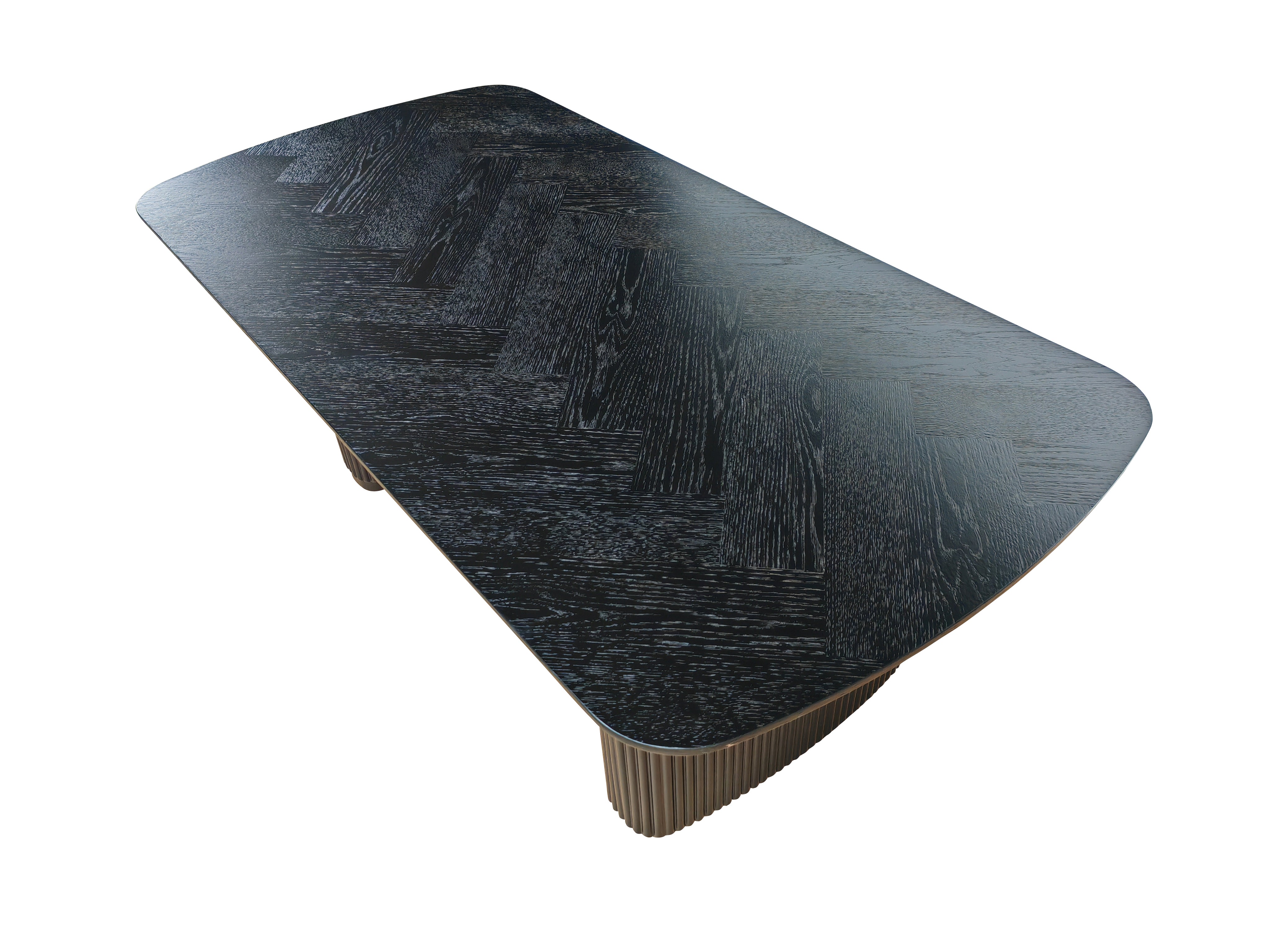 Fluted Coffee Table - Black