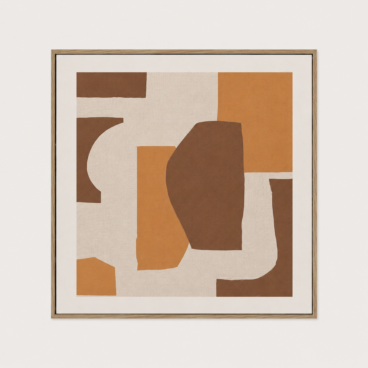 Earthen Abstract Canvas A - Natural
