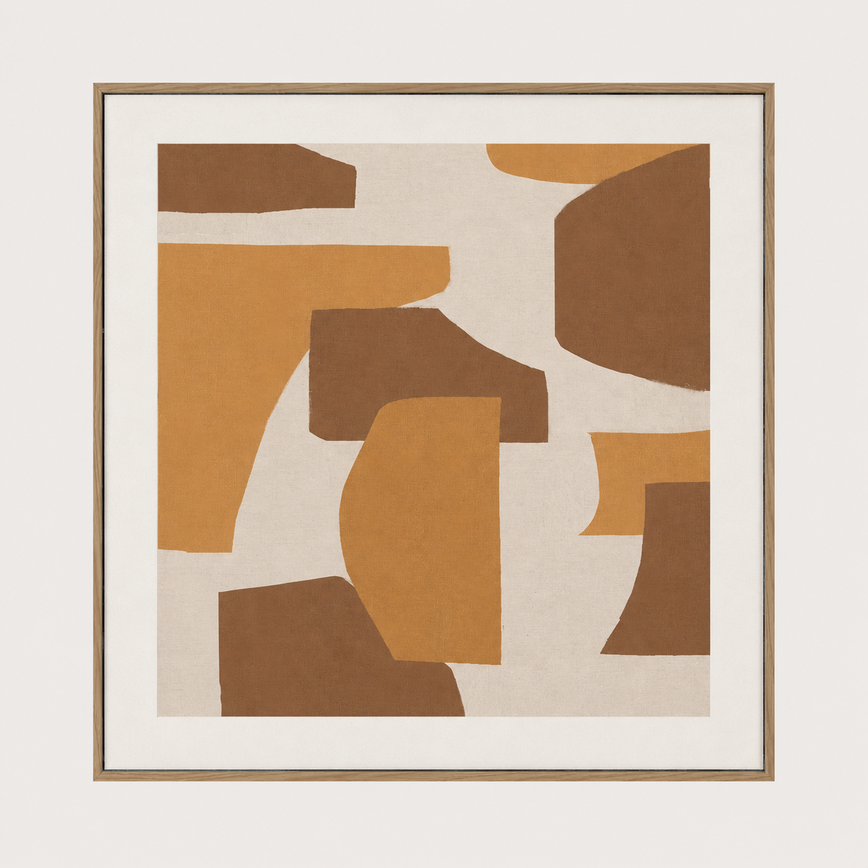 Earthen Abstract Canvas B - Natural