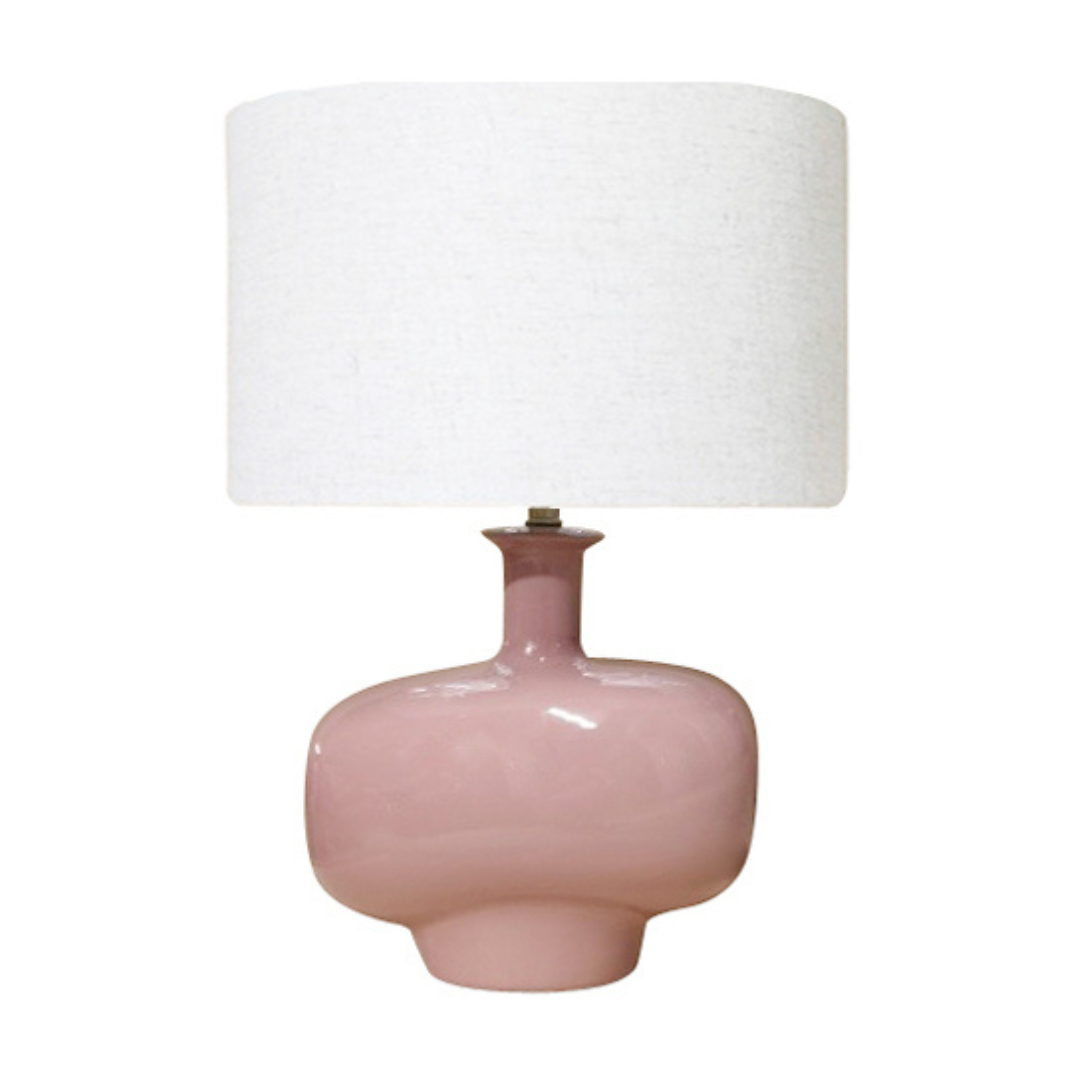 Cottesloe Ceramic Table Lamp - Dusty Rose Gloss