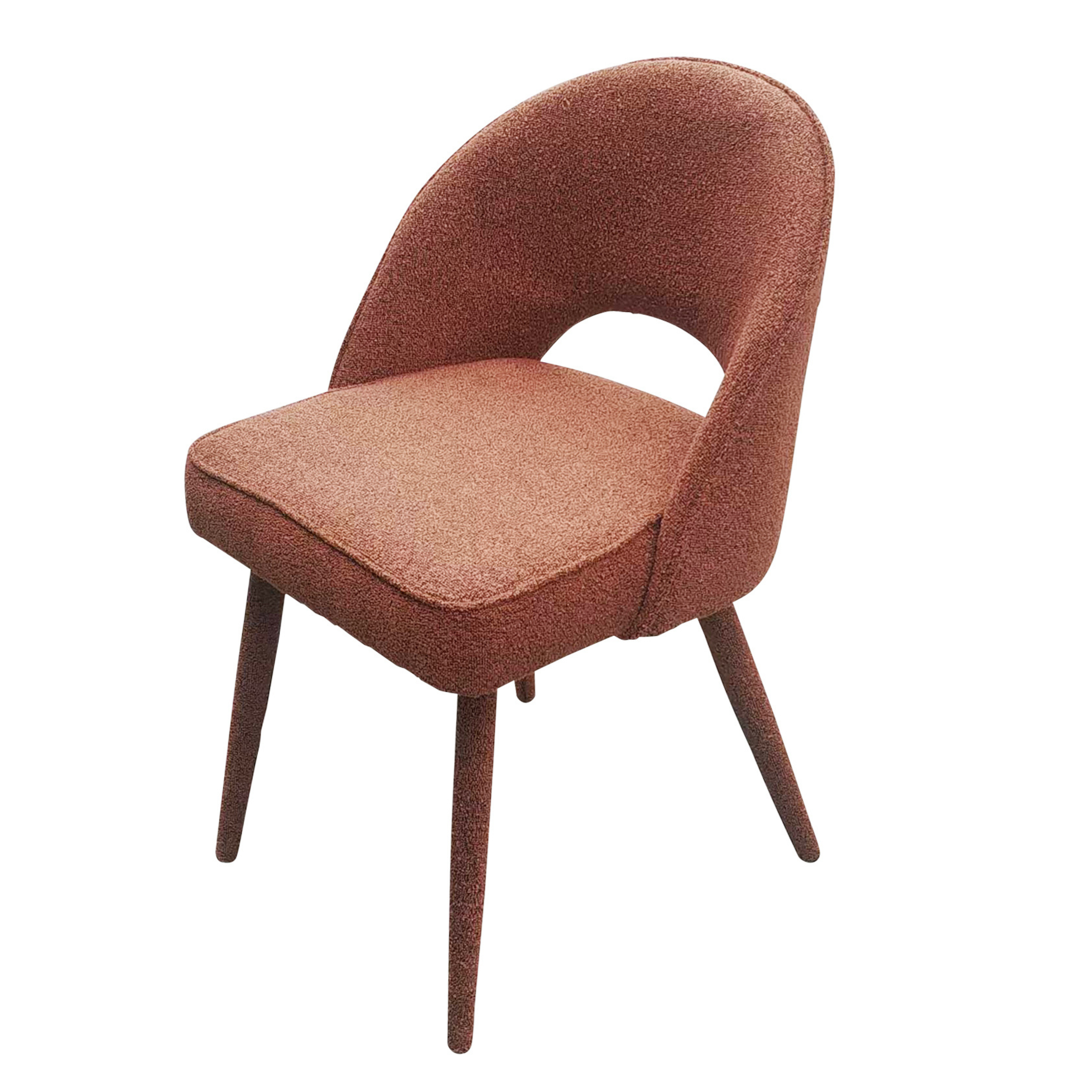 Oval Back Dining Chair - Red Brick