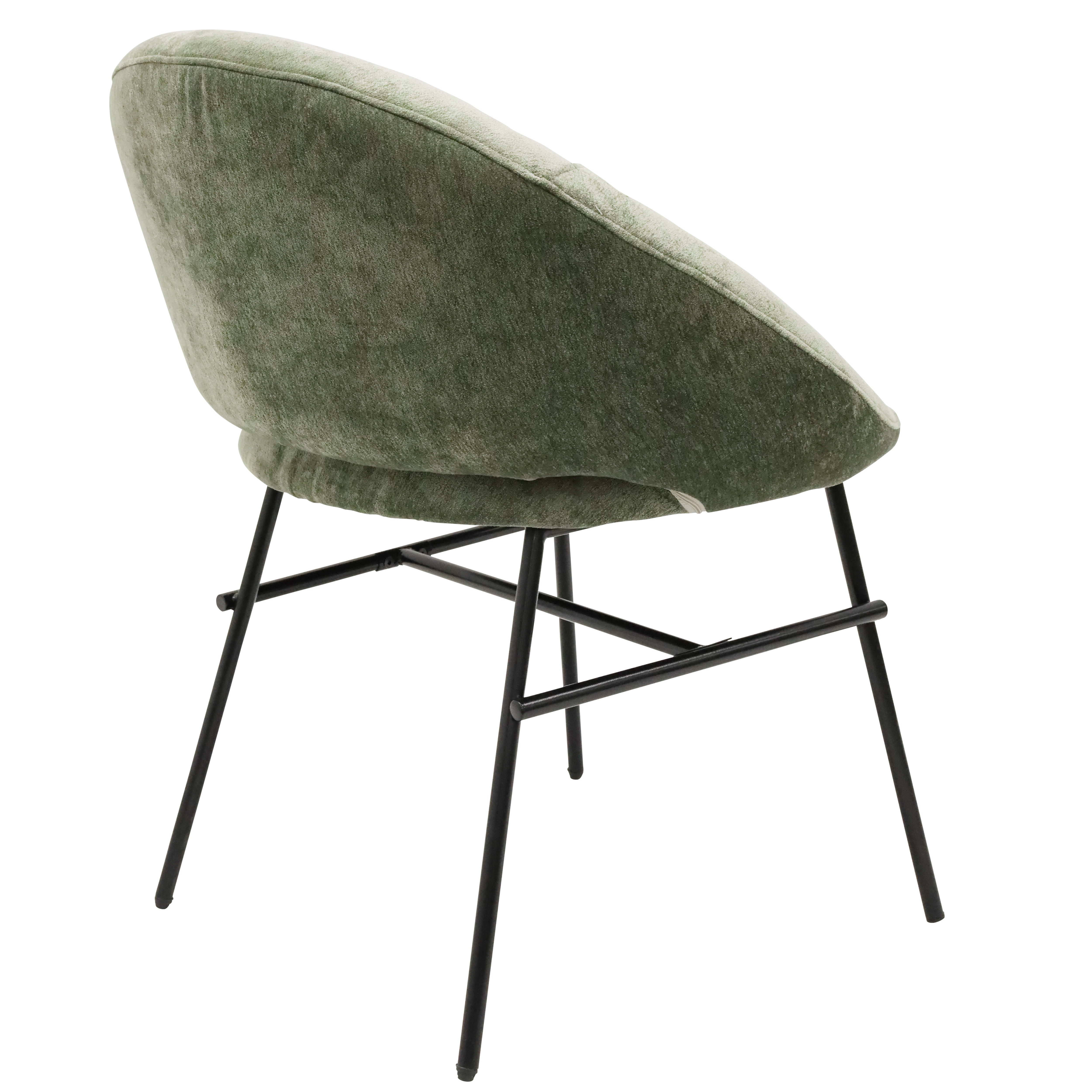 2x Sophia Dining Chair - Sage Green & Black