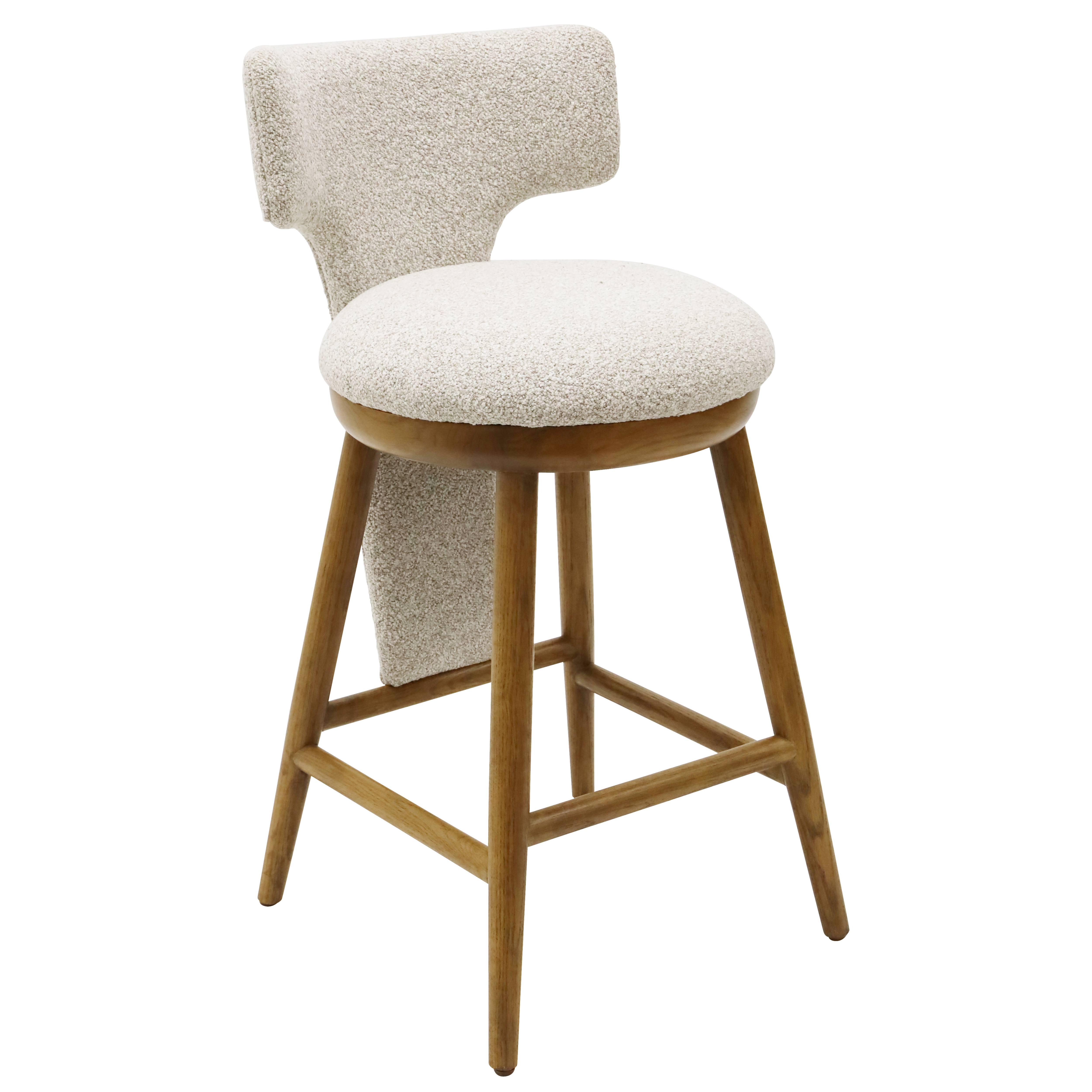 Valentine Bar Stool - Grey Fleck