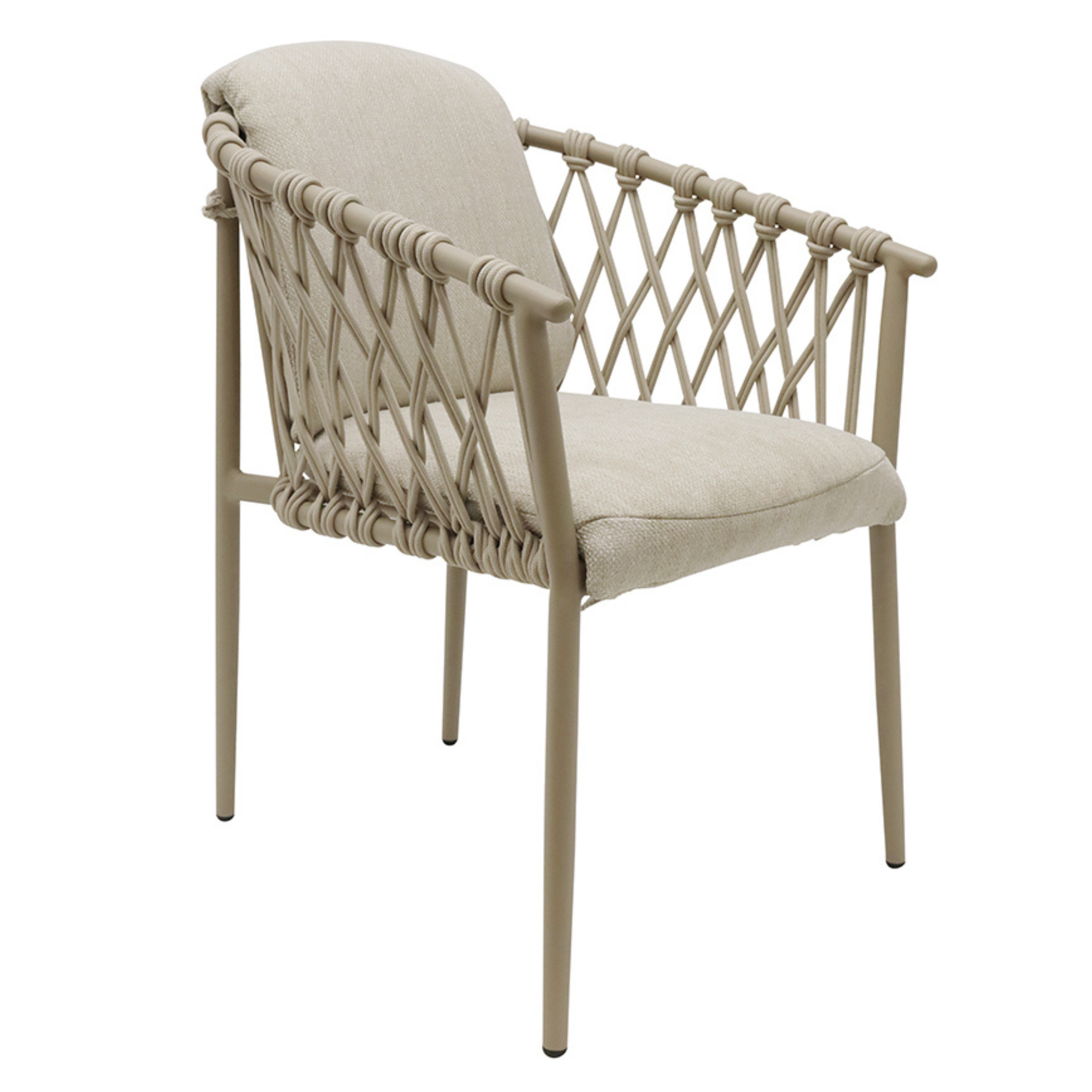 Josiah Outdoor Dining Chair Set - Taupe