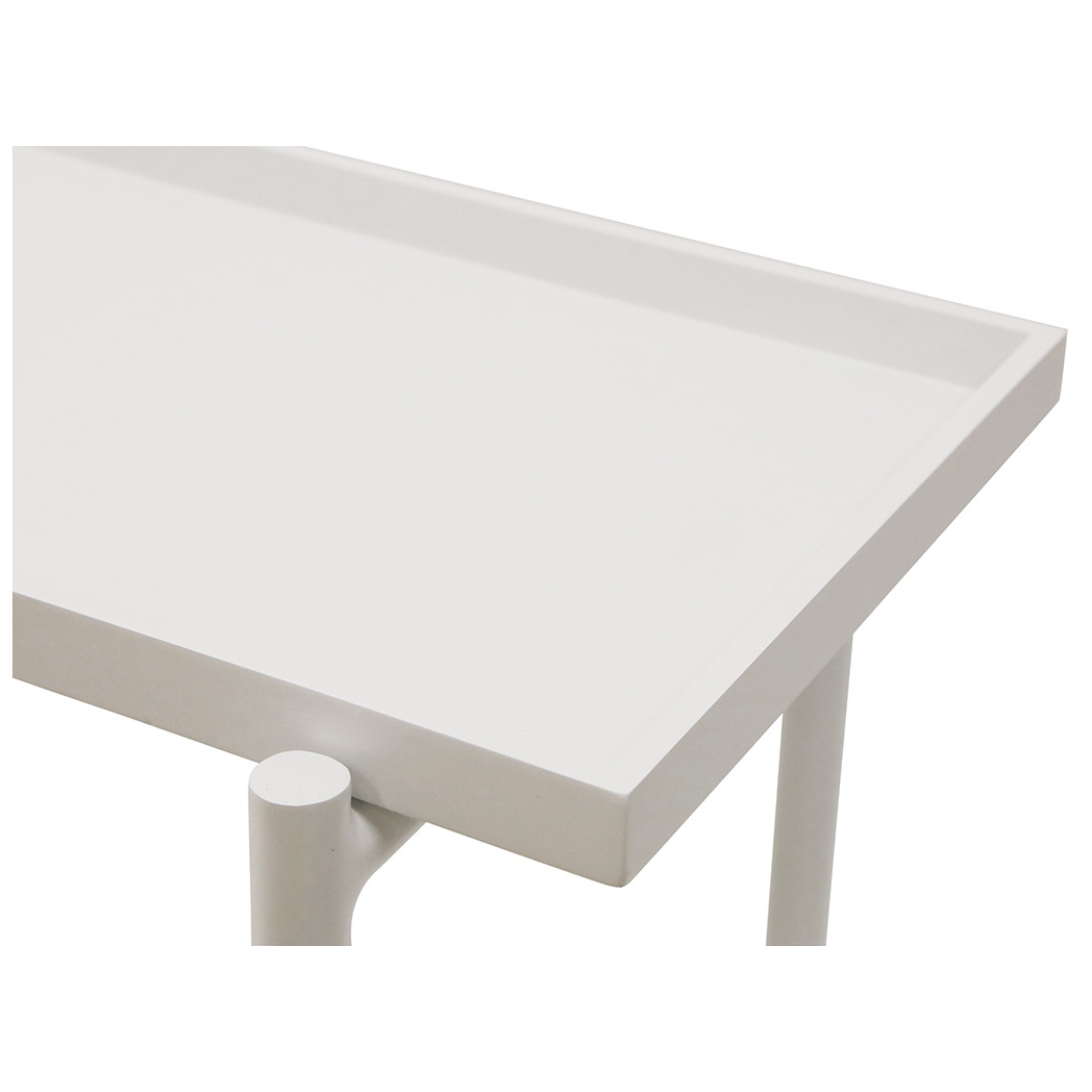 Asada Aluminium Console - White