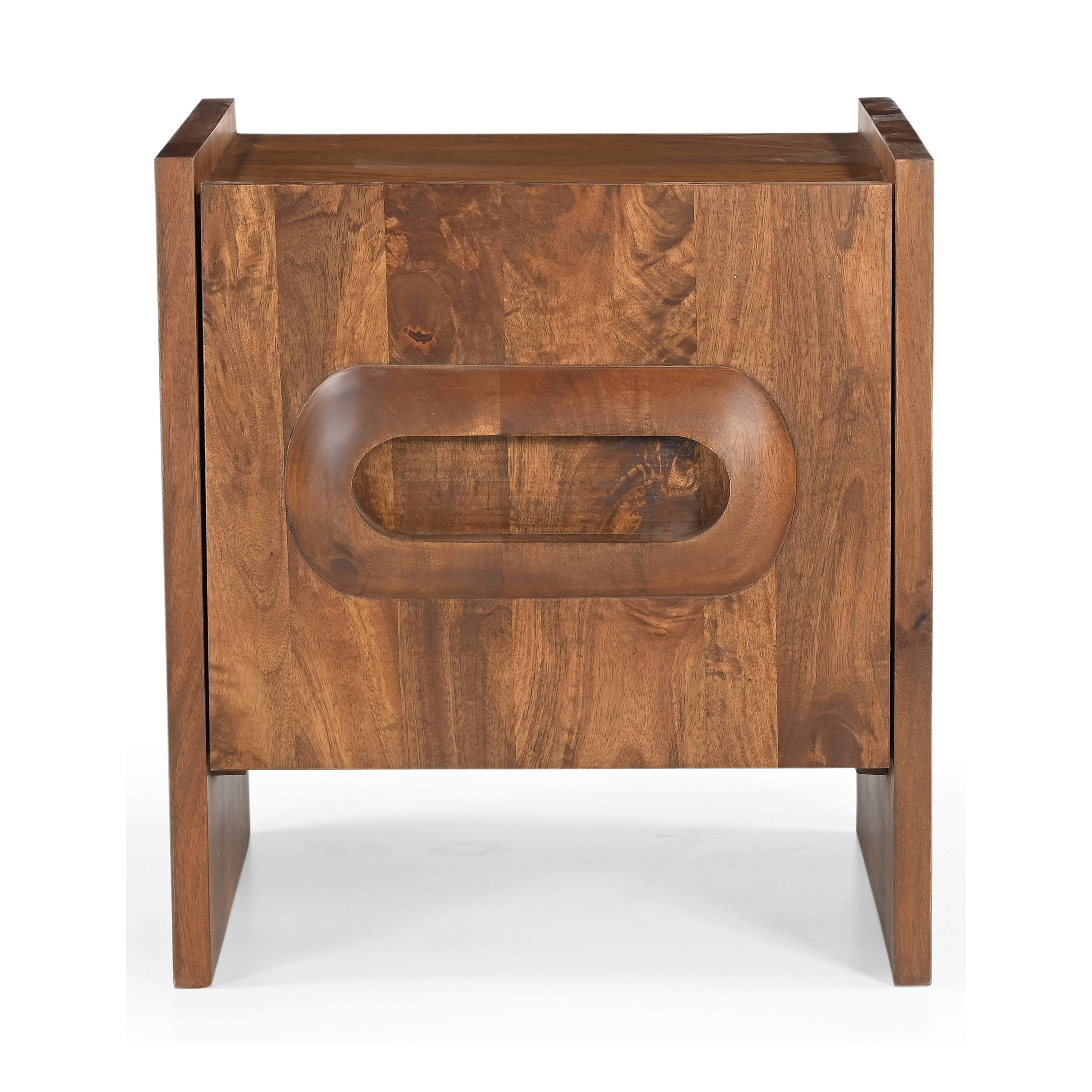 Porthole Bedside Table - Walnut