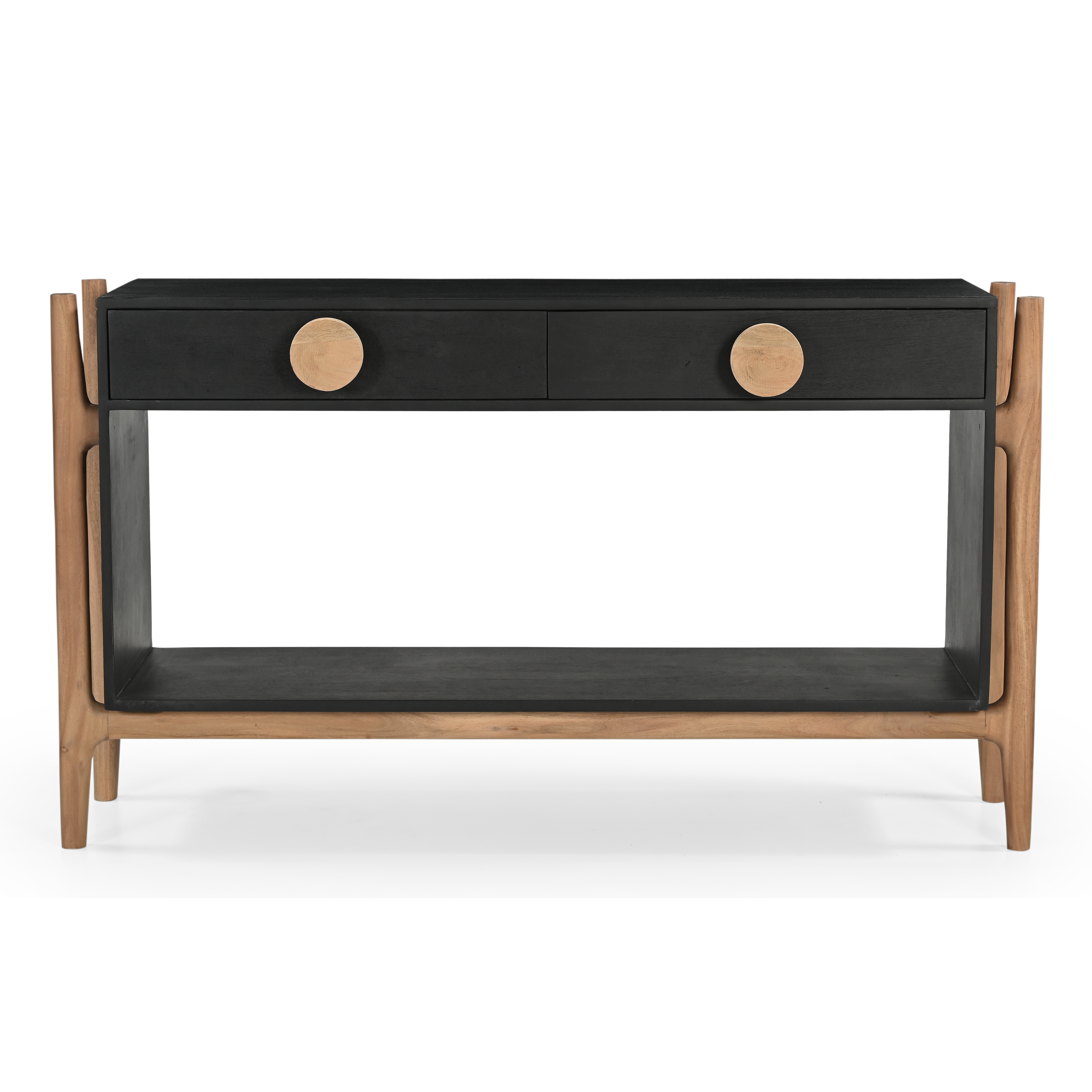 Antler Console Table - Natural & Black