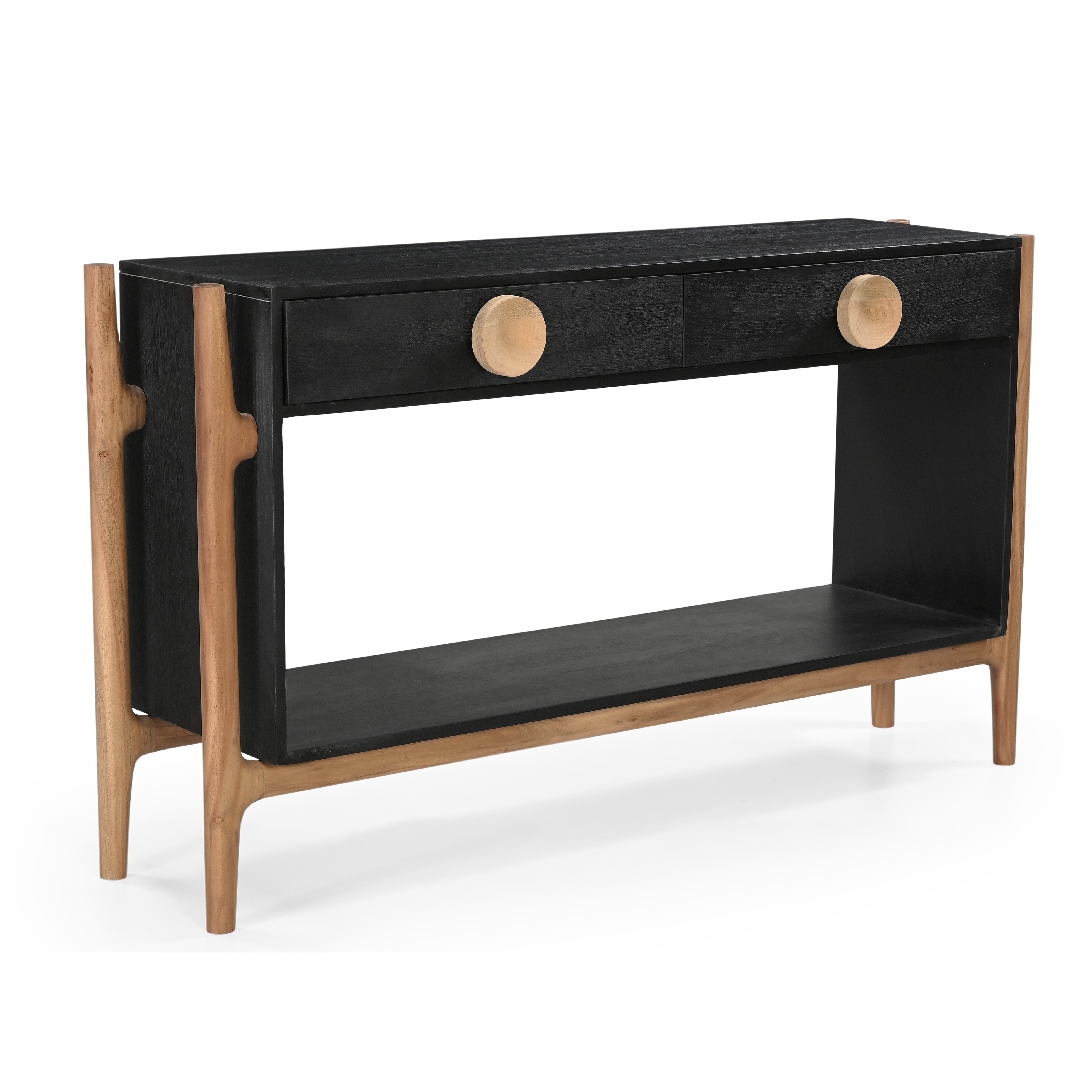 Antler Console Table - Natural & Black