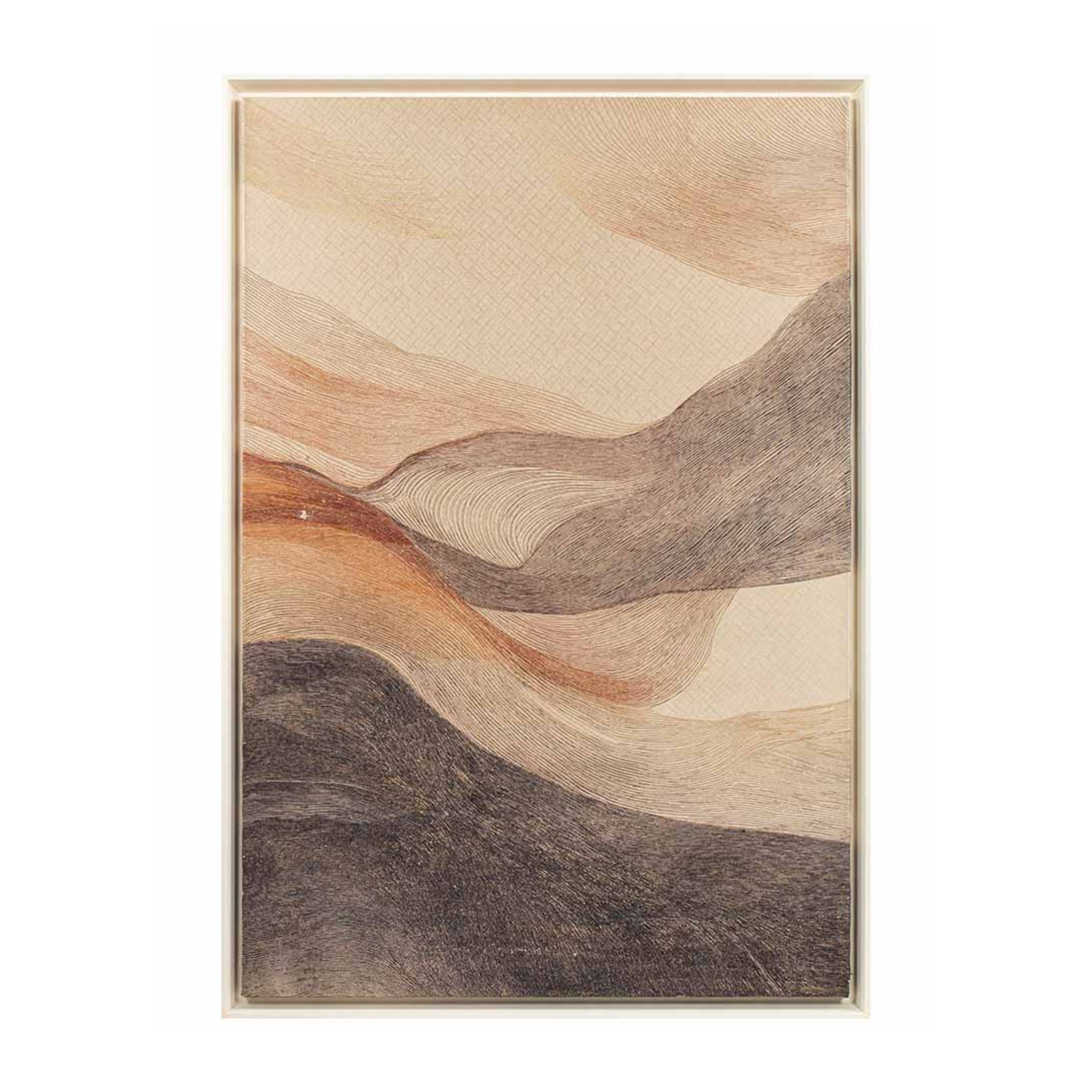 Dunes Textile Art Framed