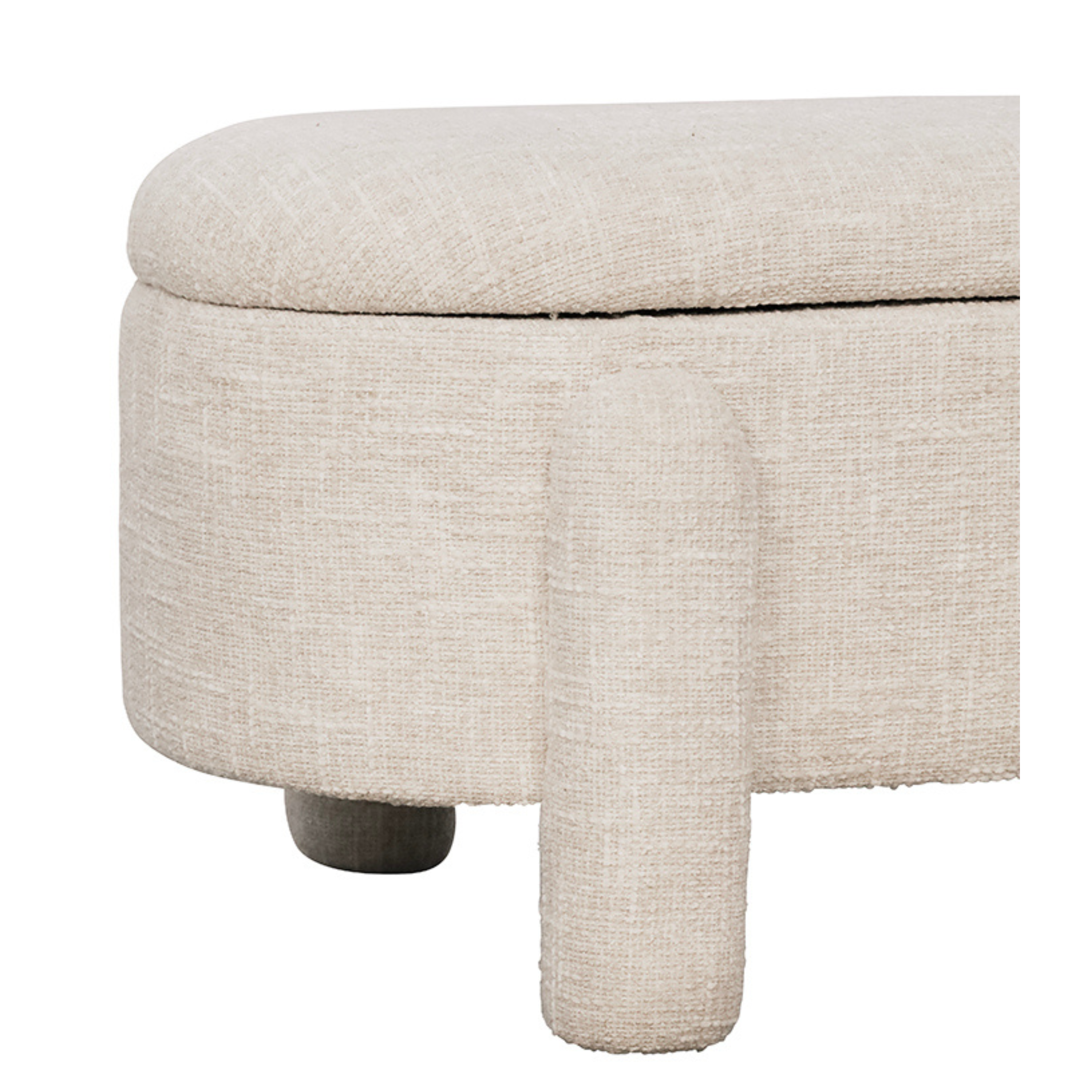 Leina Storage Bench - Ivory