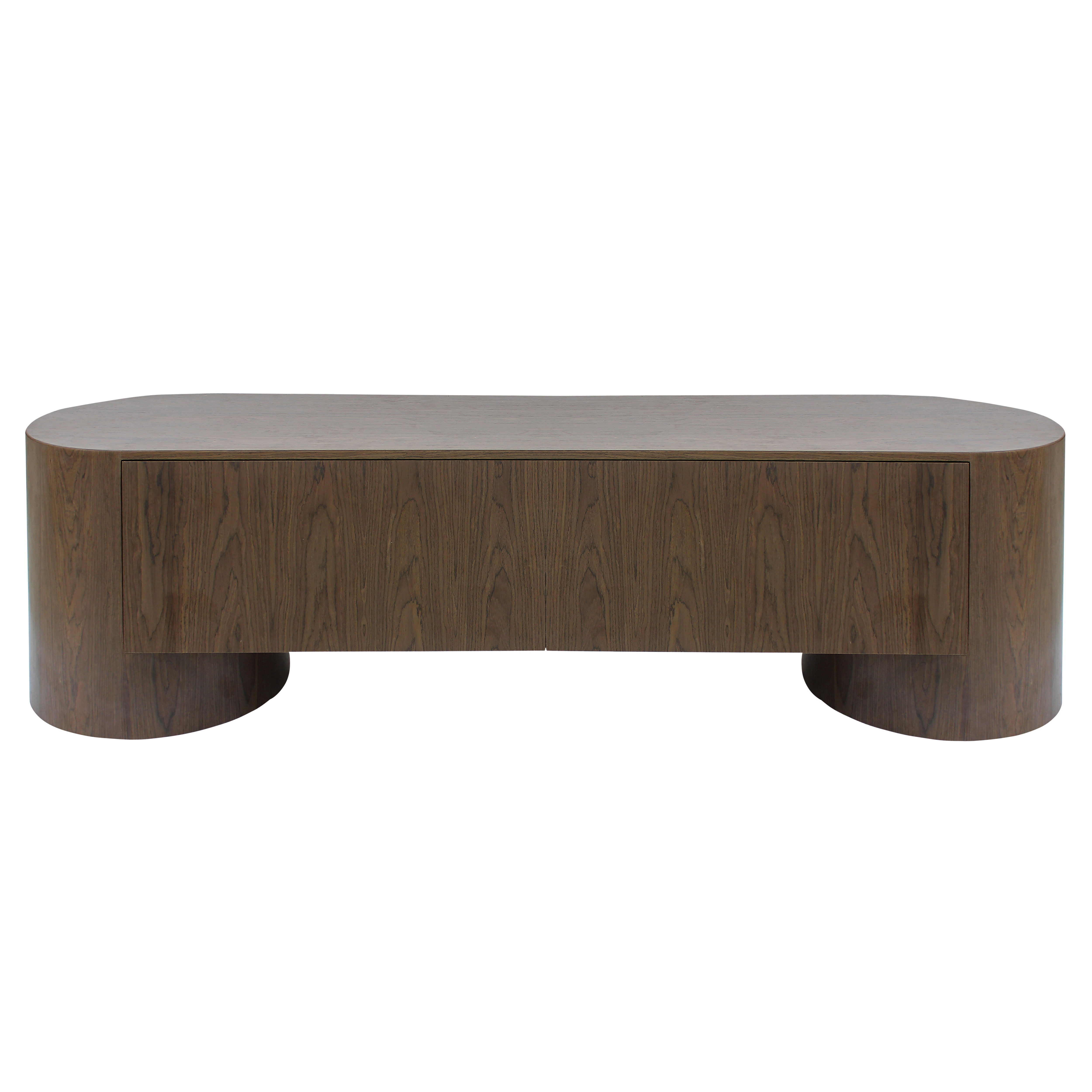 Tessa Media Unit - Dark Walnut
