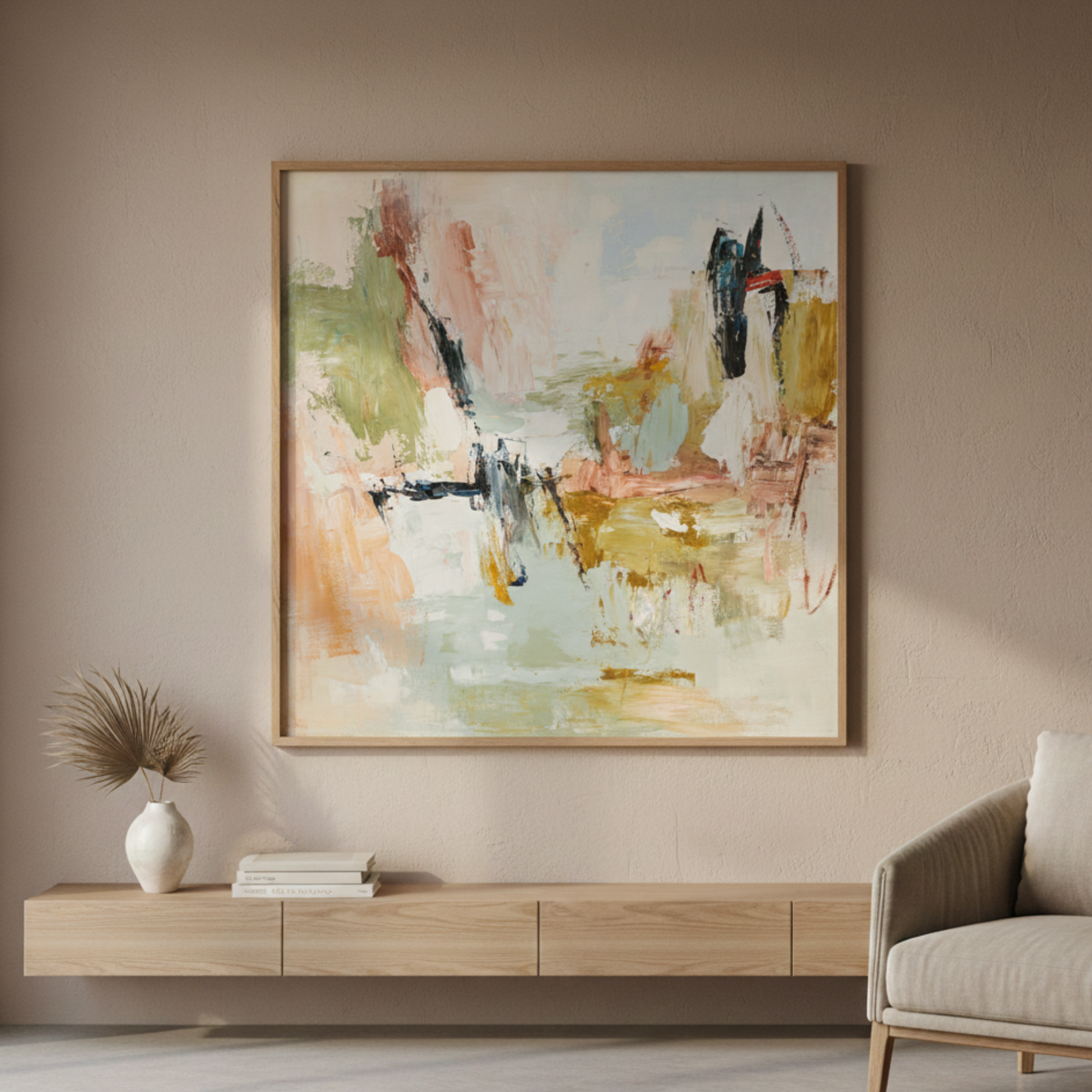 Spring Framed Art - Natural