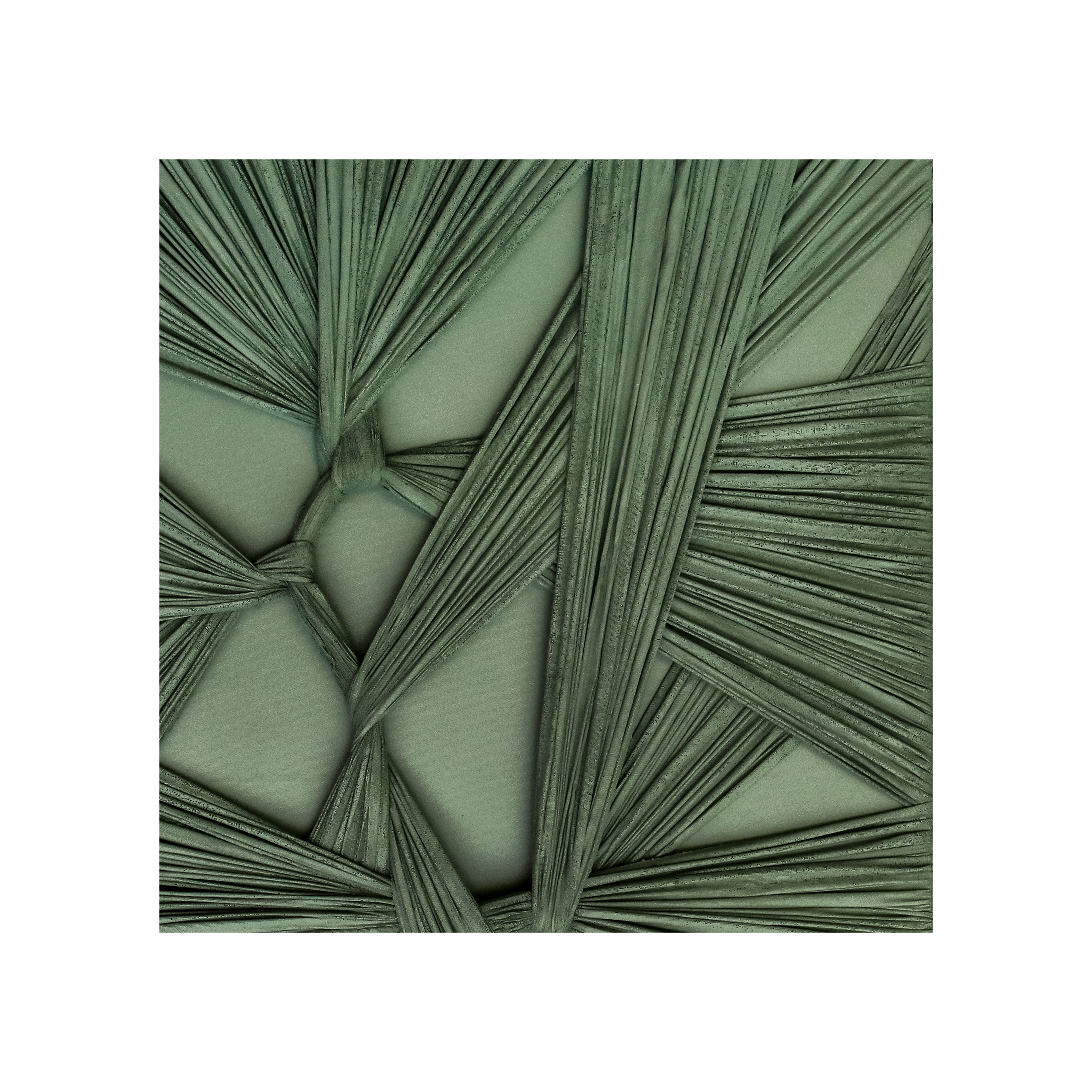 Olive Textile Framed Wall Art