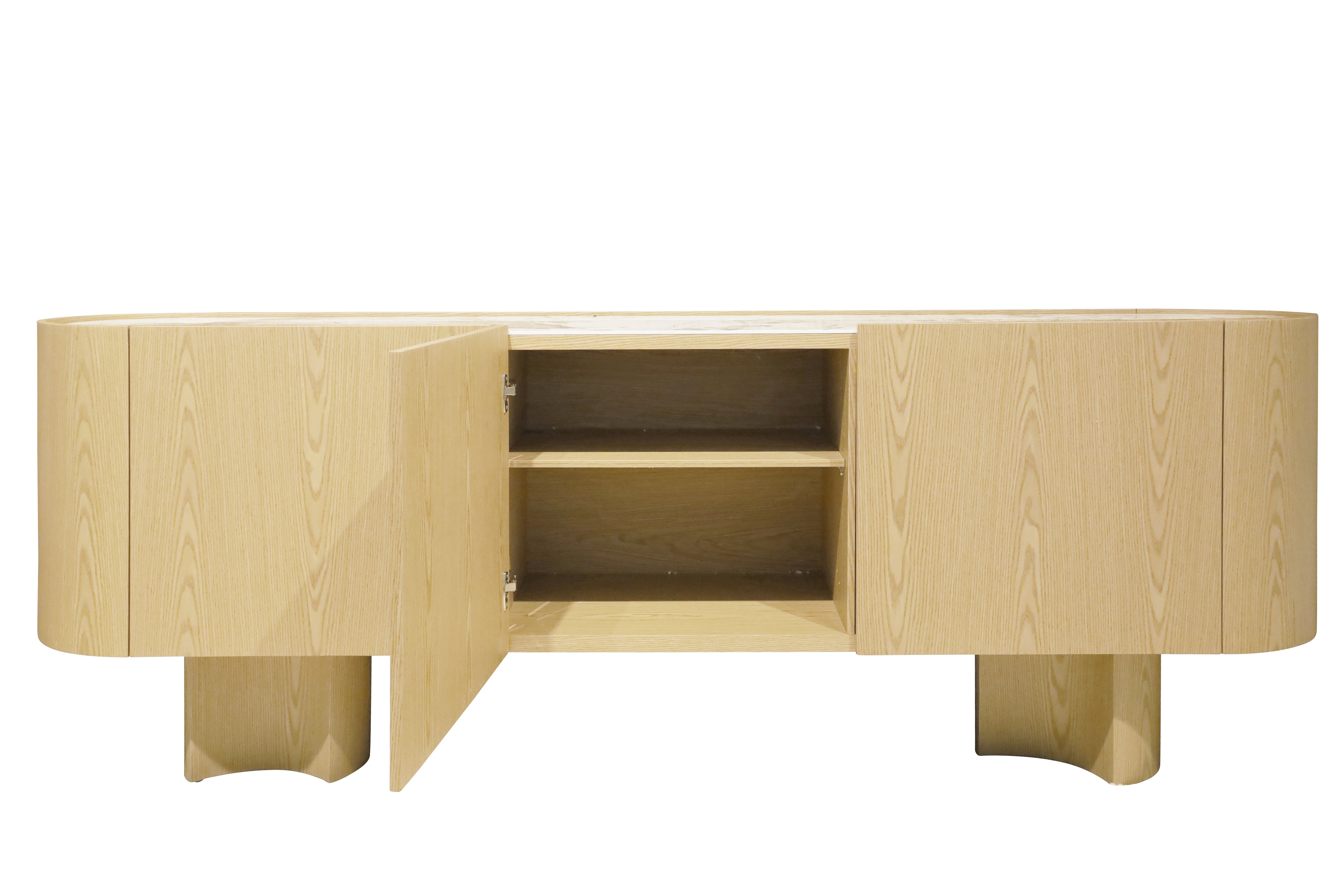 Ceramic Inlay Sideboard - White Oak
