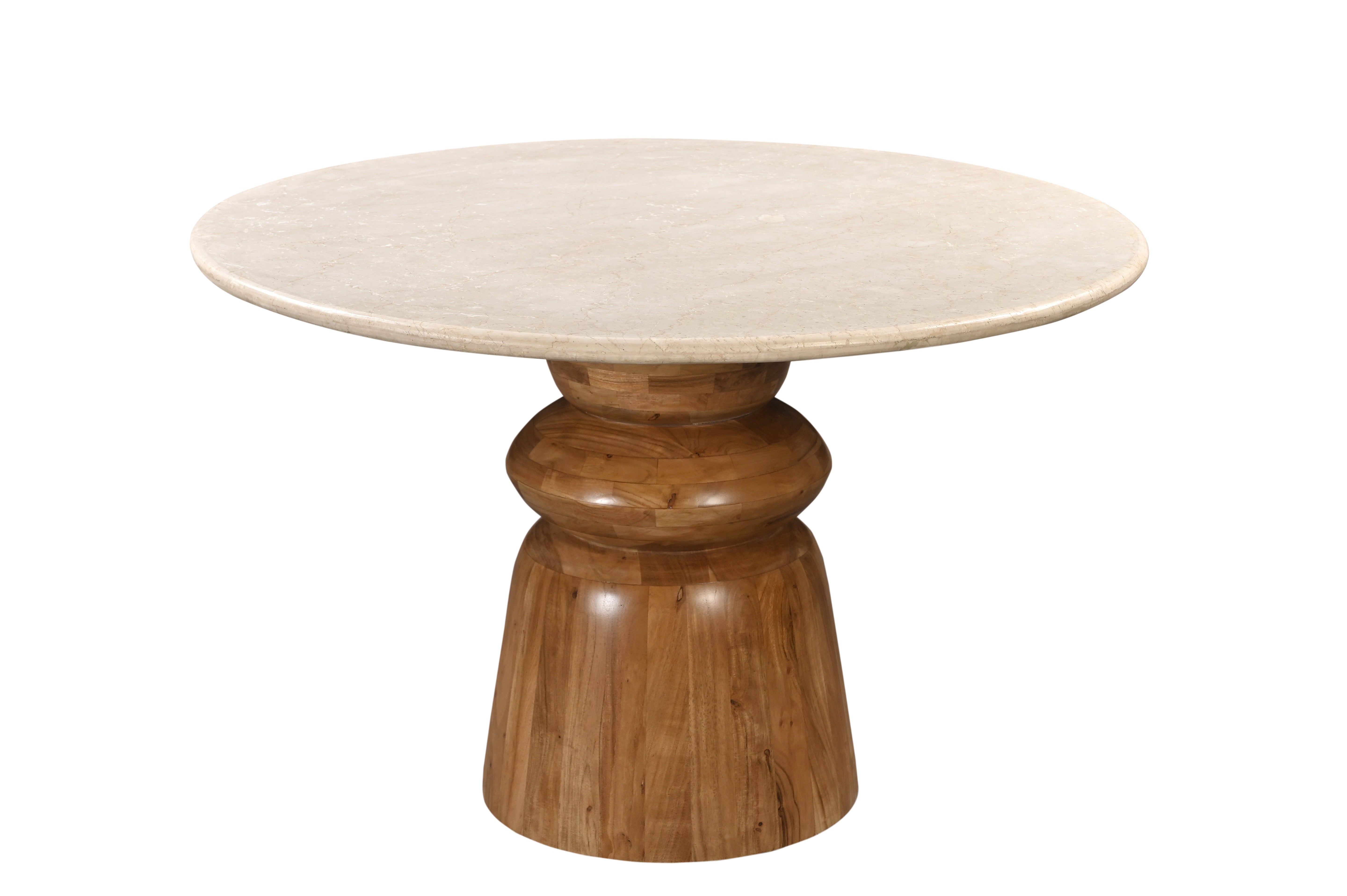 Round Stone Top Dining Table