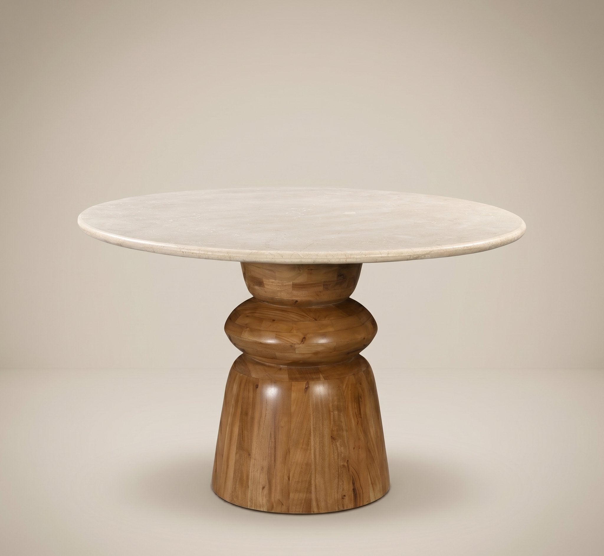 Round Stone Top Dining Table
