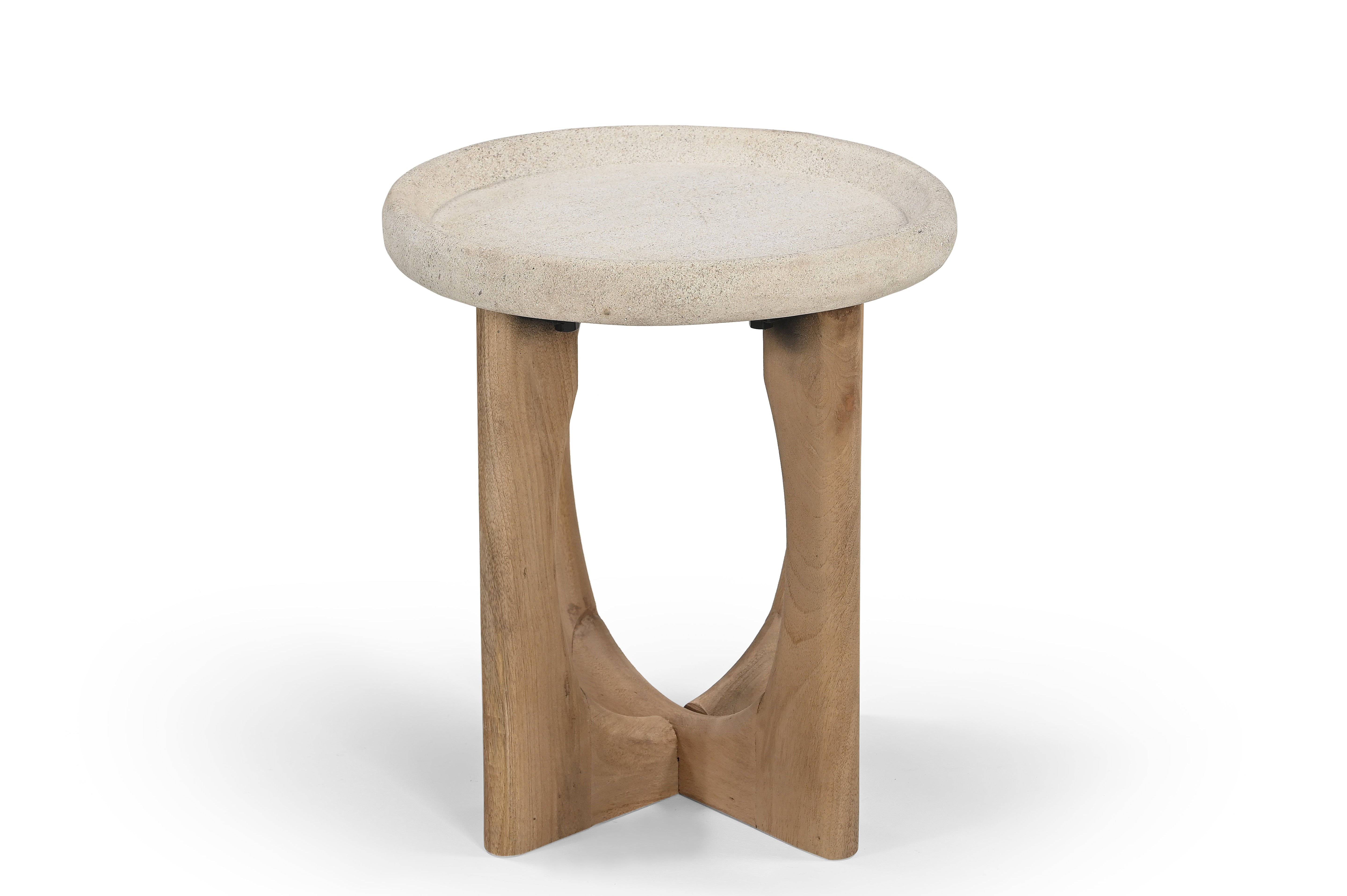Stone Top Side Table