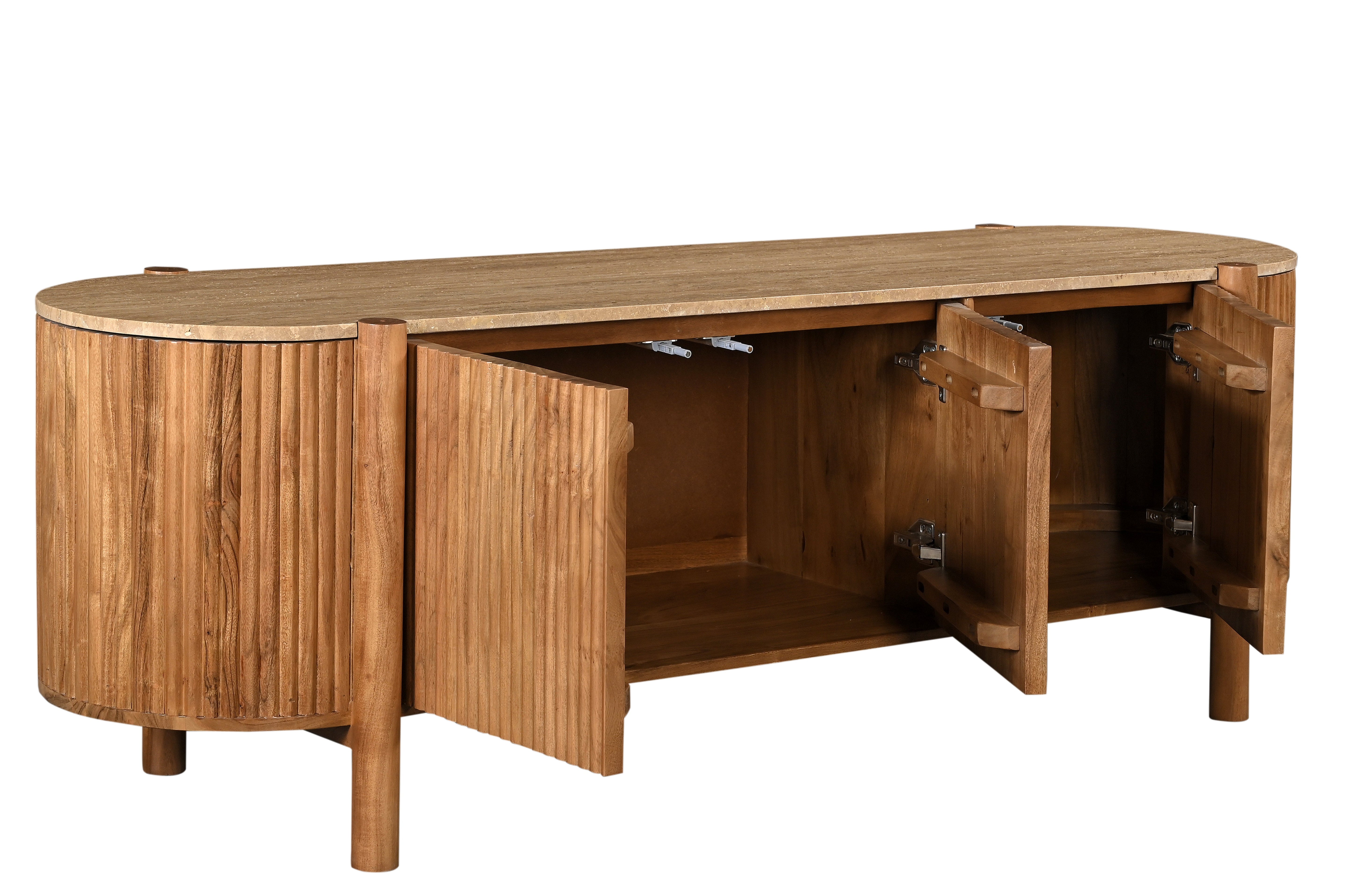 Stone Top Media Unit - Natural