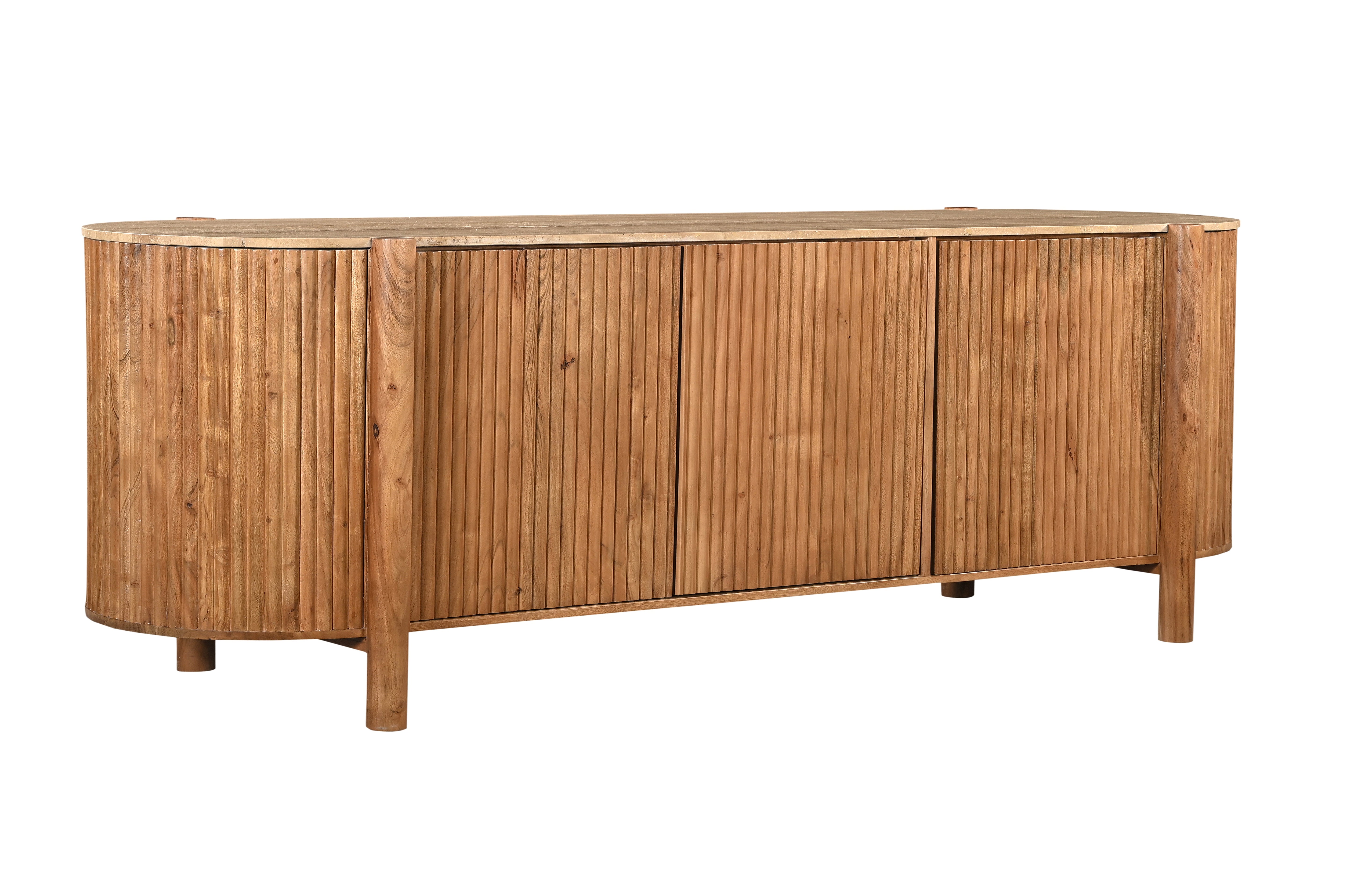 Stone Top Media Unit - Natural