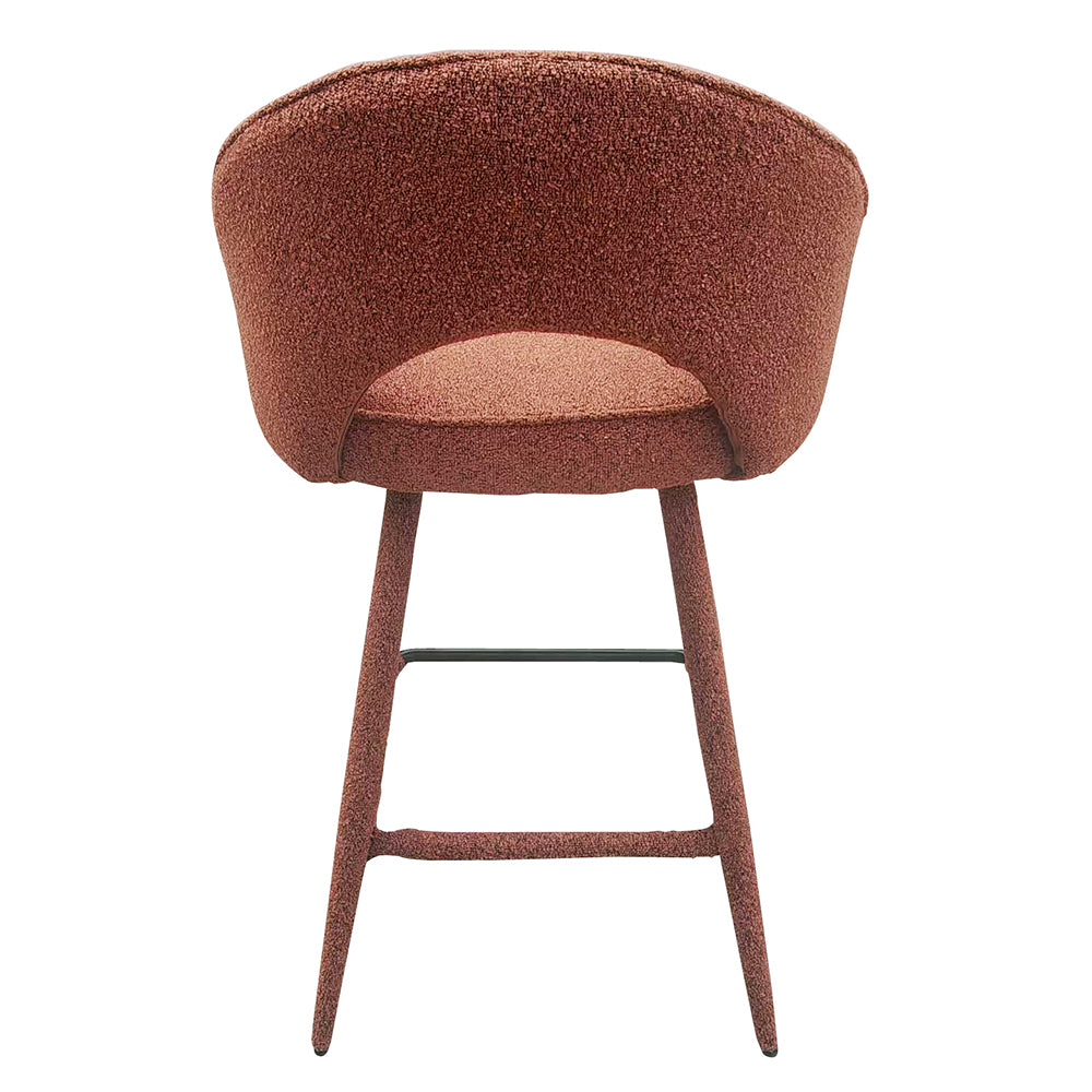 Oval Back Bar Stool - Red Brick