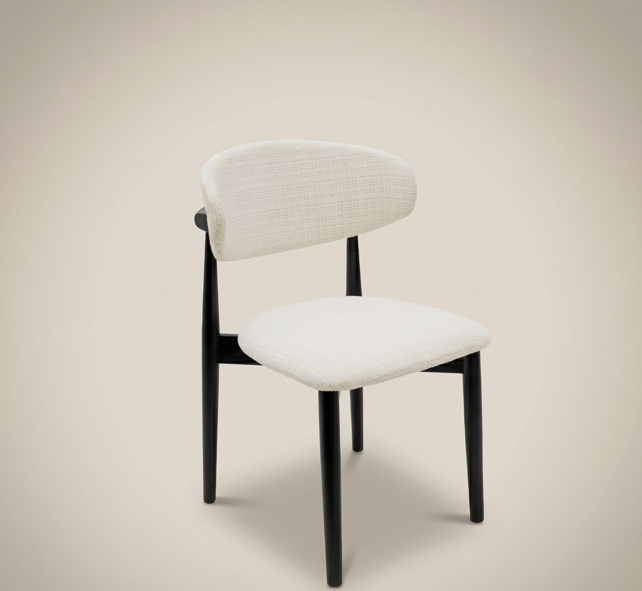 Two-Tone Dining Chair - Beige/Black