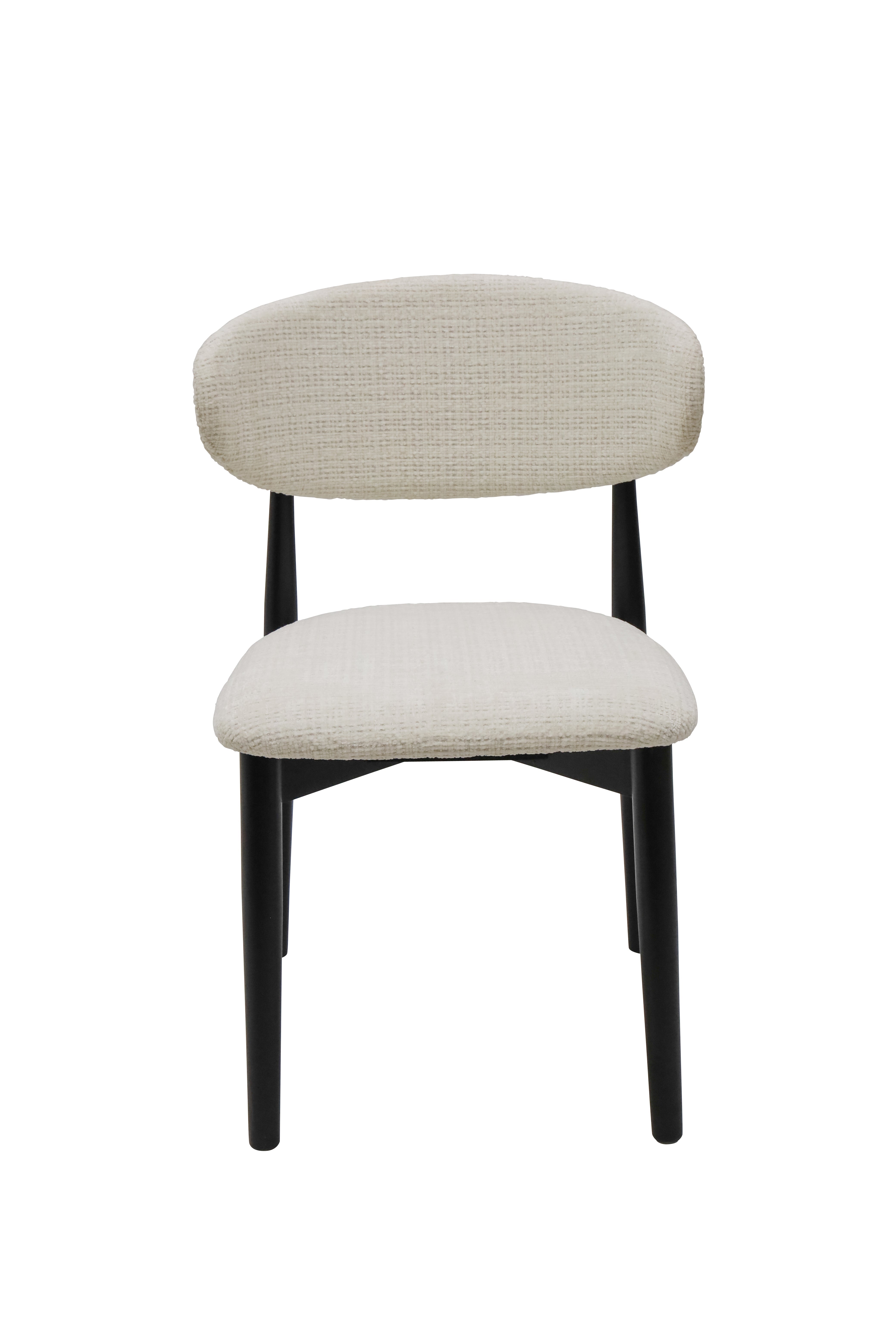 Two-Tone Dining Chair - Beige/Black