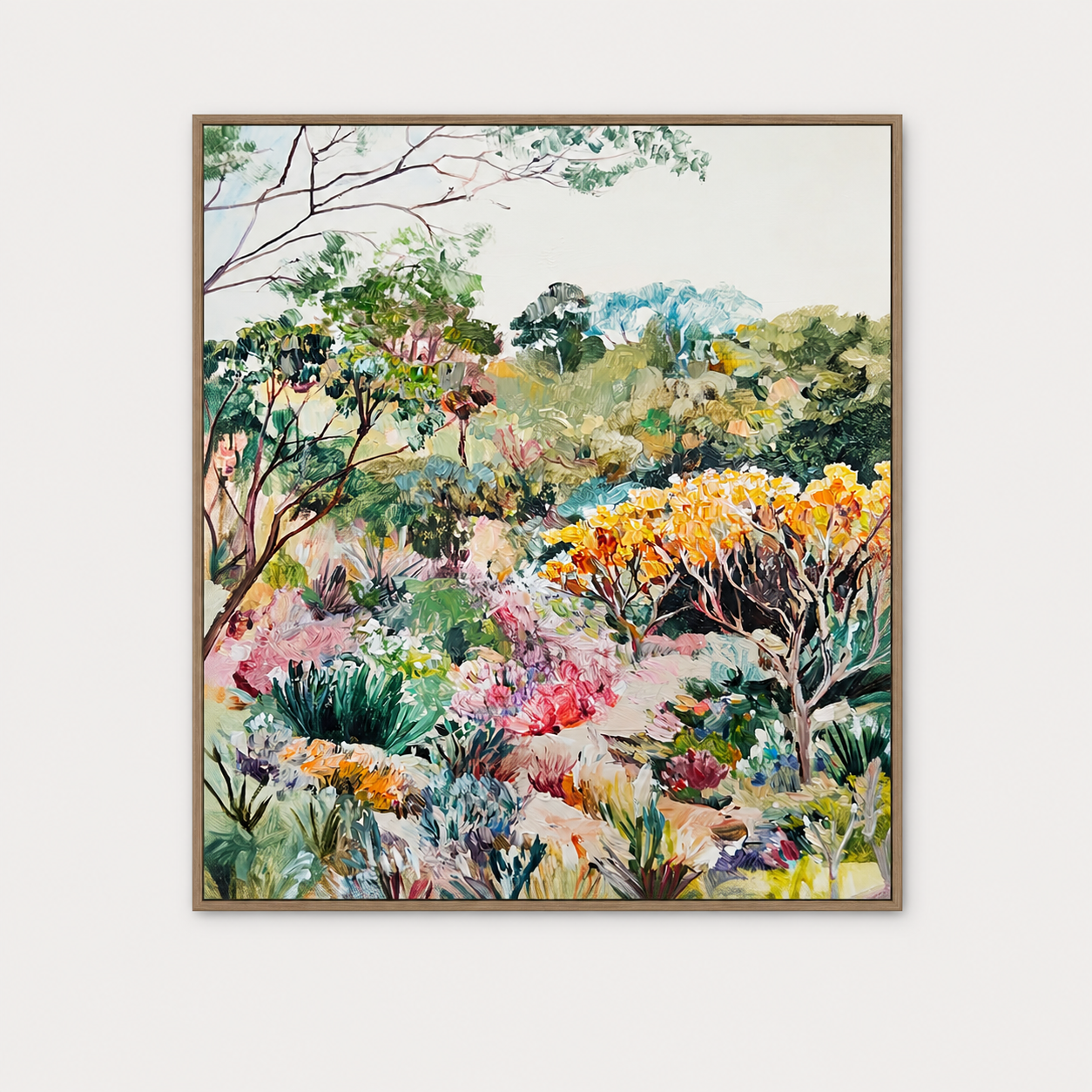 Botanical Escape Canvas A - Oak