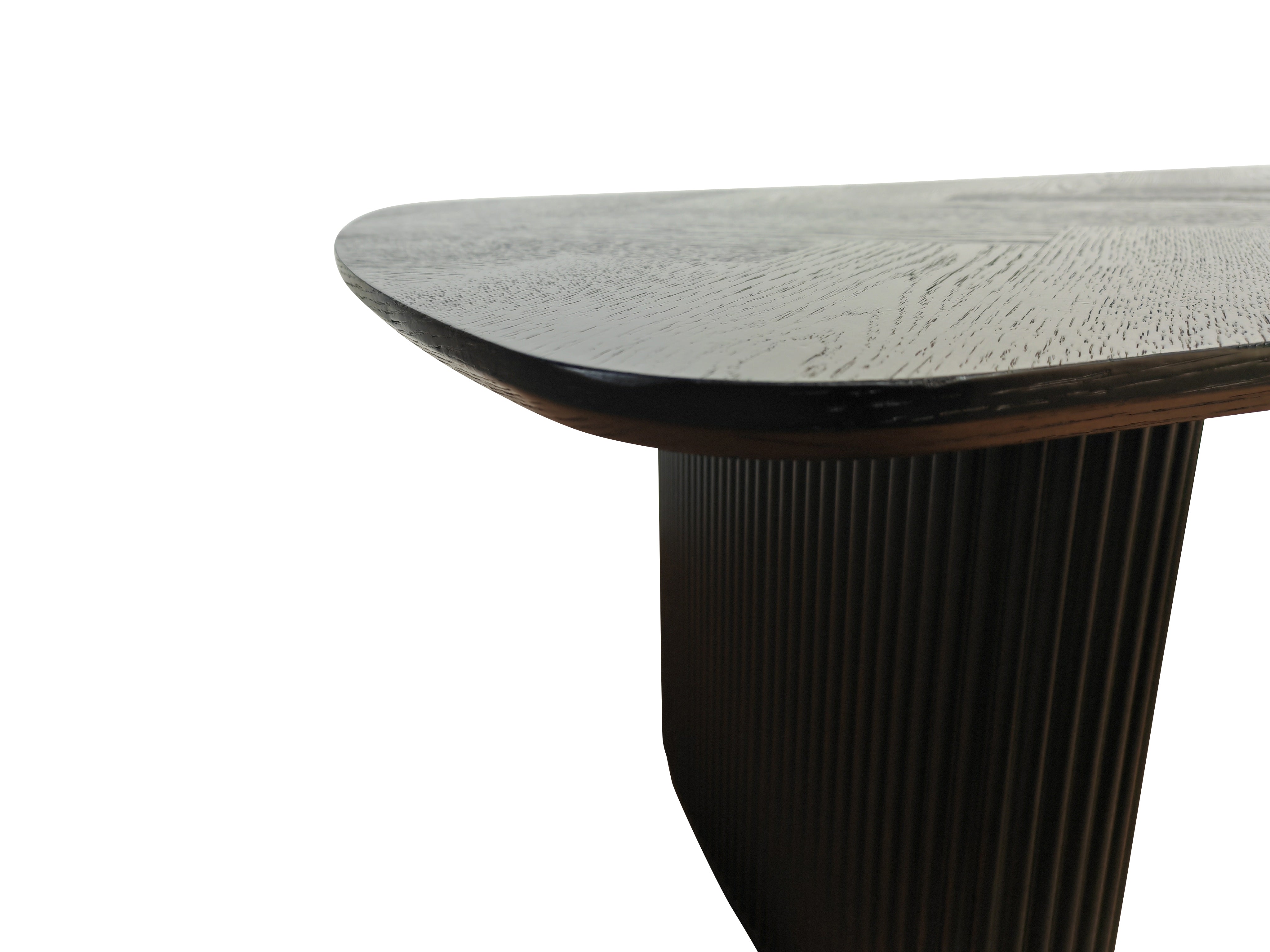 Fluted Coffee Table - Black