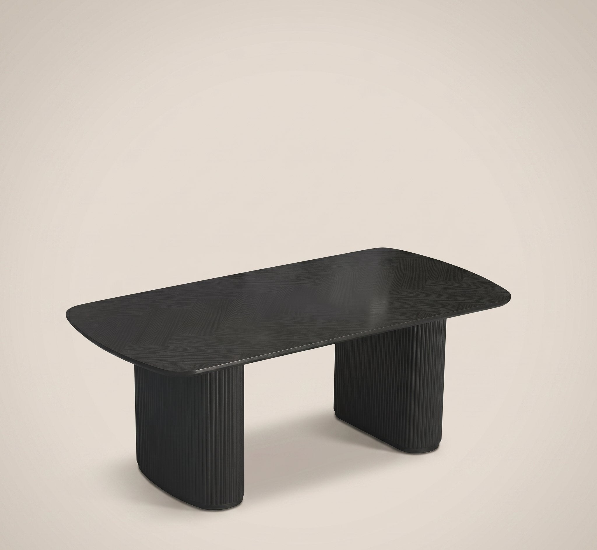 Fluted Coffee Table - Black