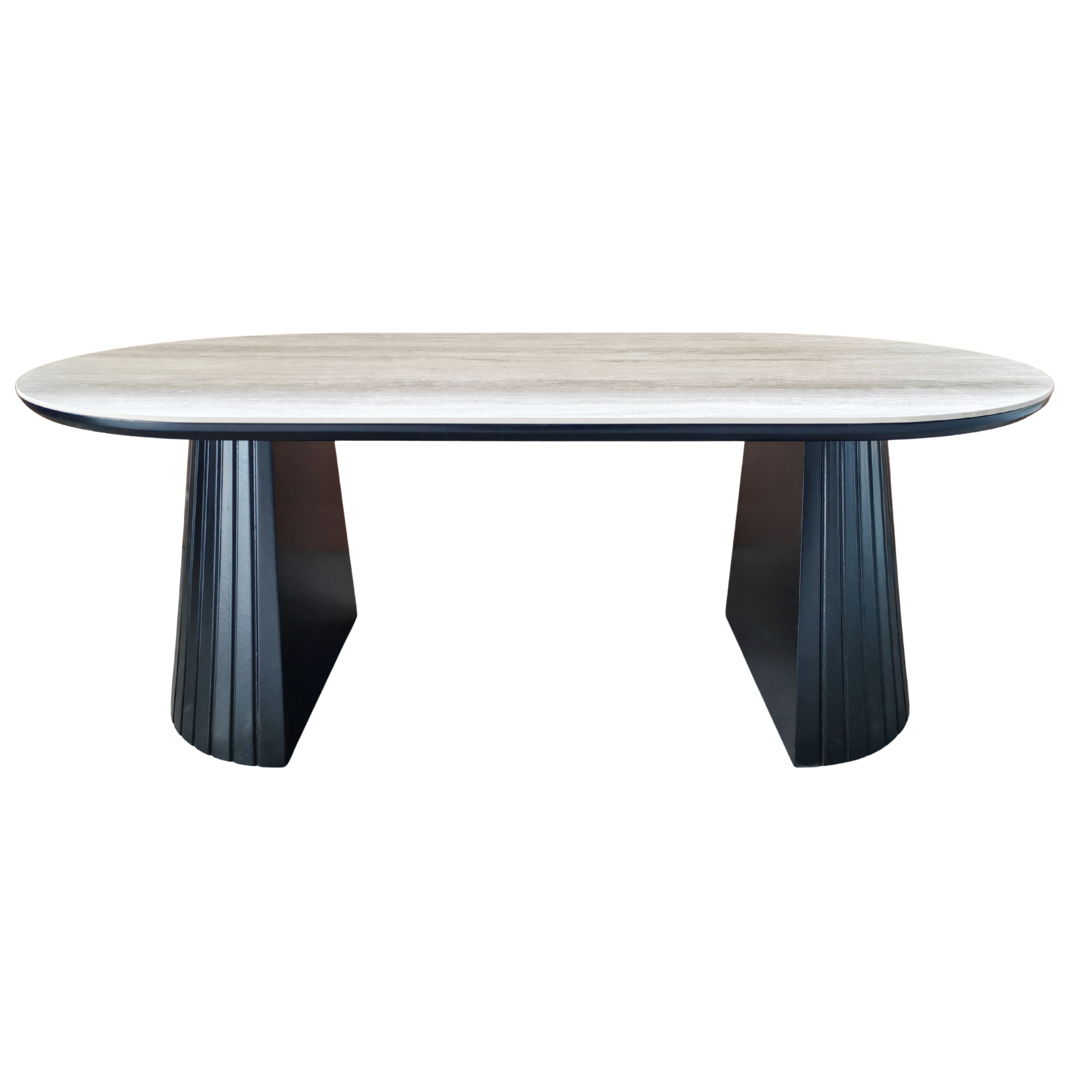 Ceramic Top Coffee Table - Black