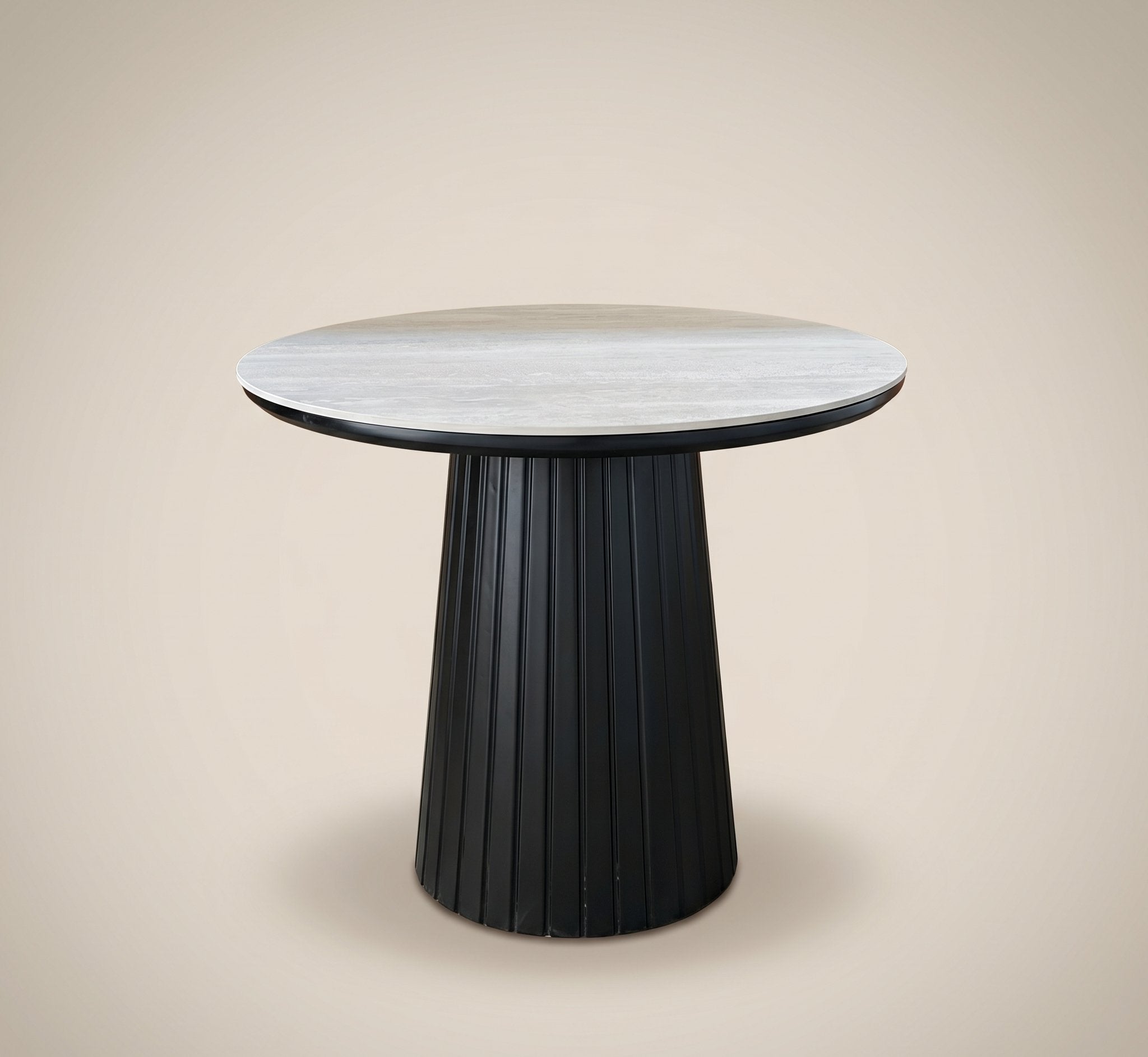 Ceramic Top Side Table - Black
