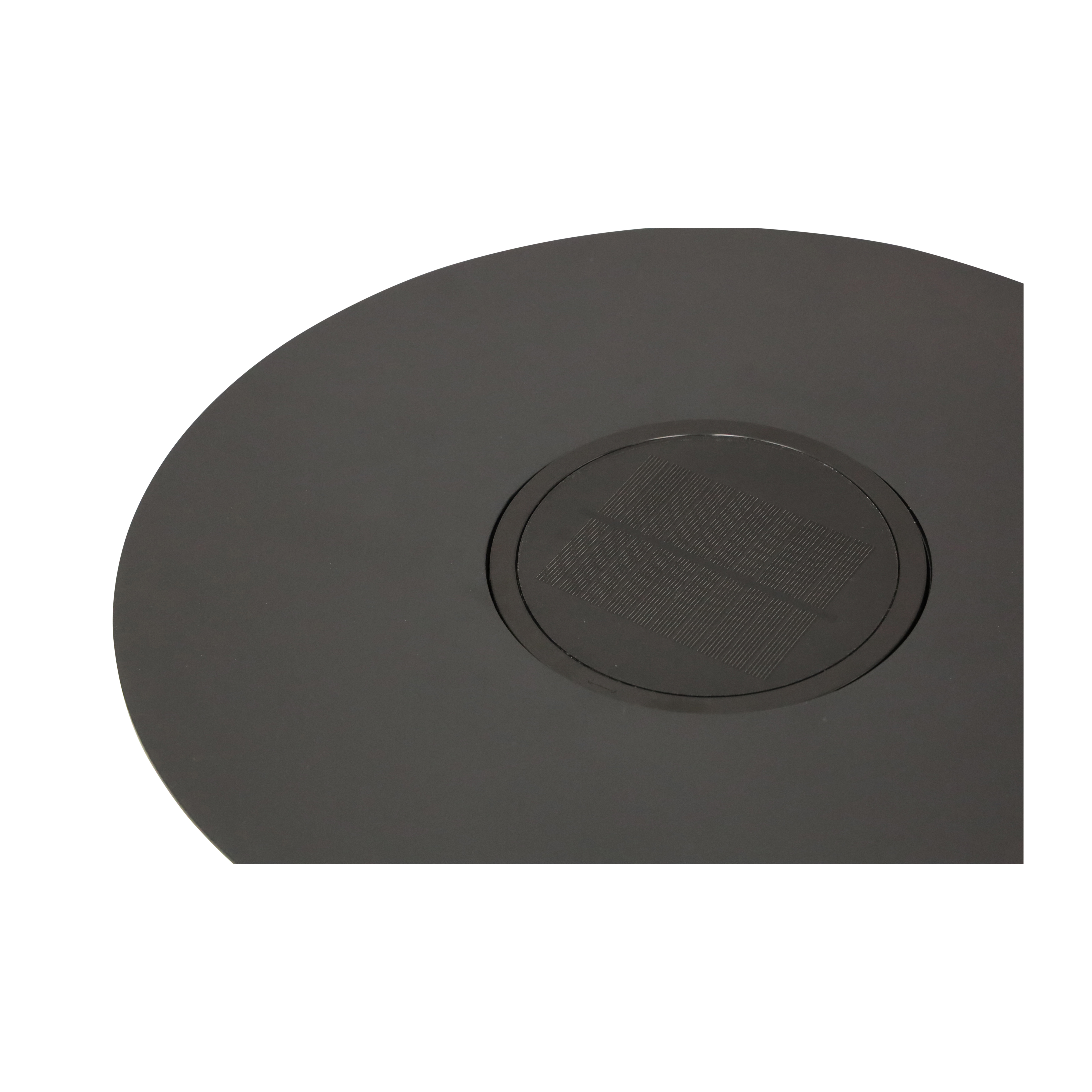 Lozano Aluminium Solar Lamp Side Table - Black