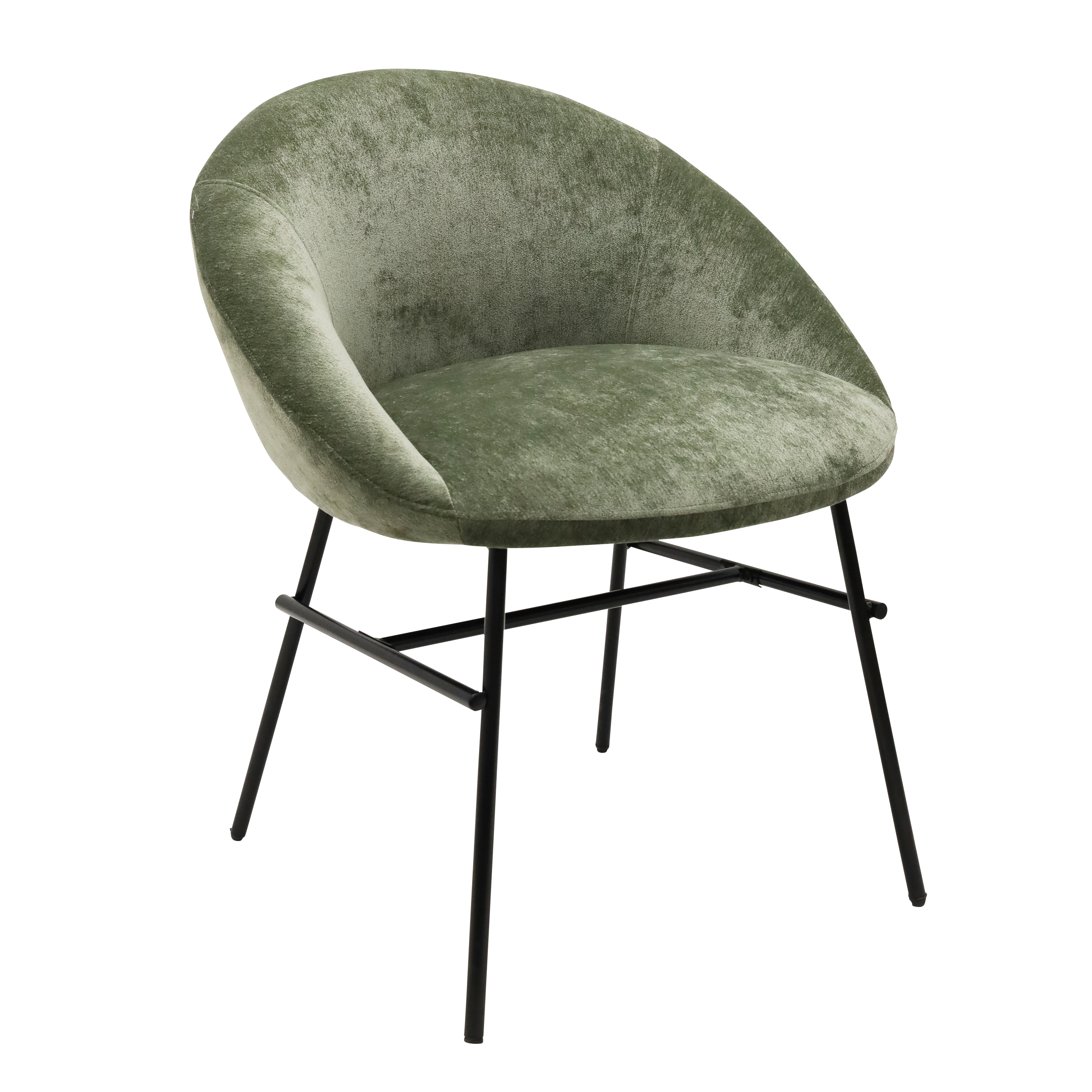 2x Sophia Dining Chair - Sage Green & Black