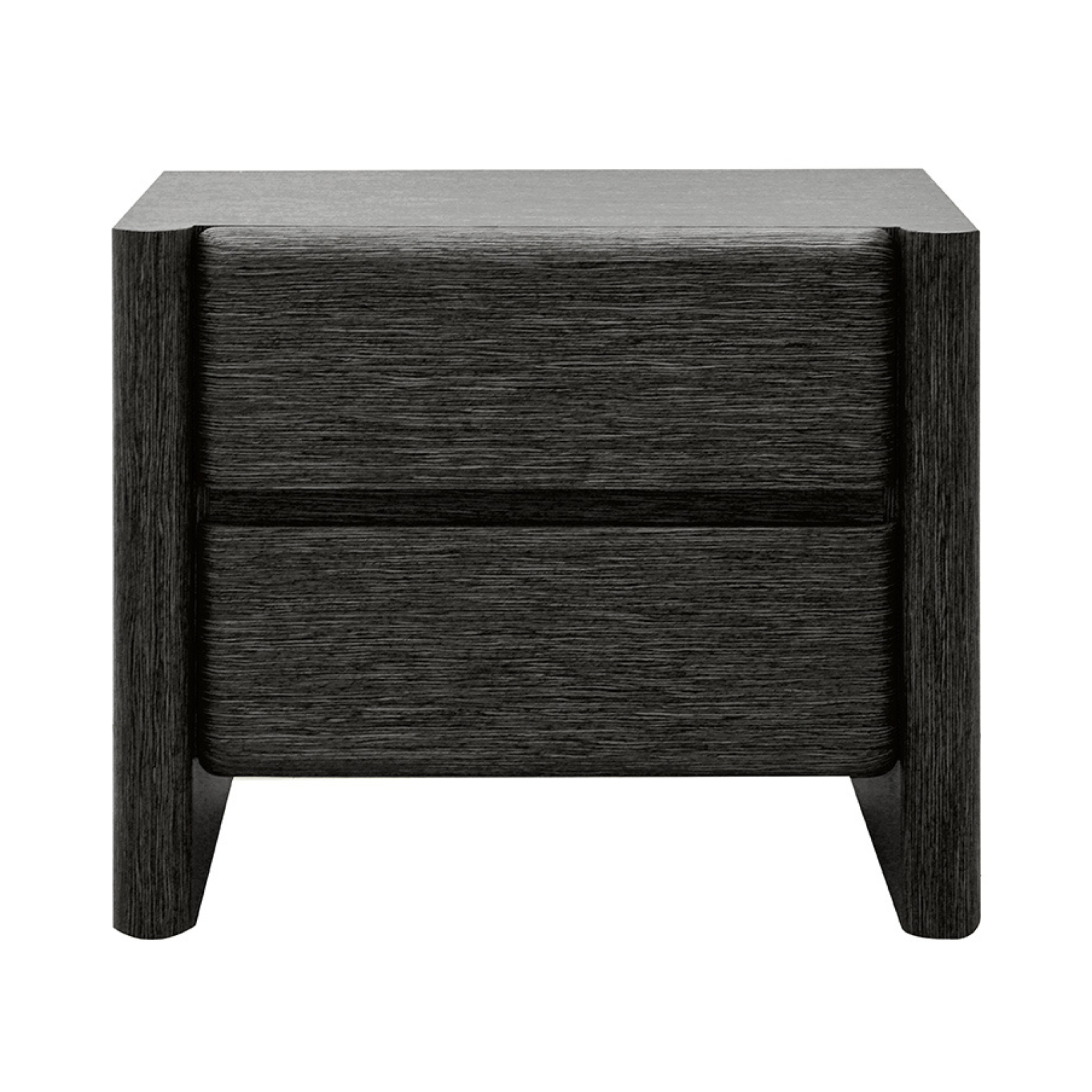 Delilah 2 Drawer Bedside - Black
