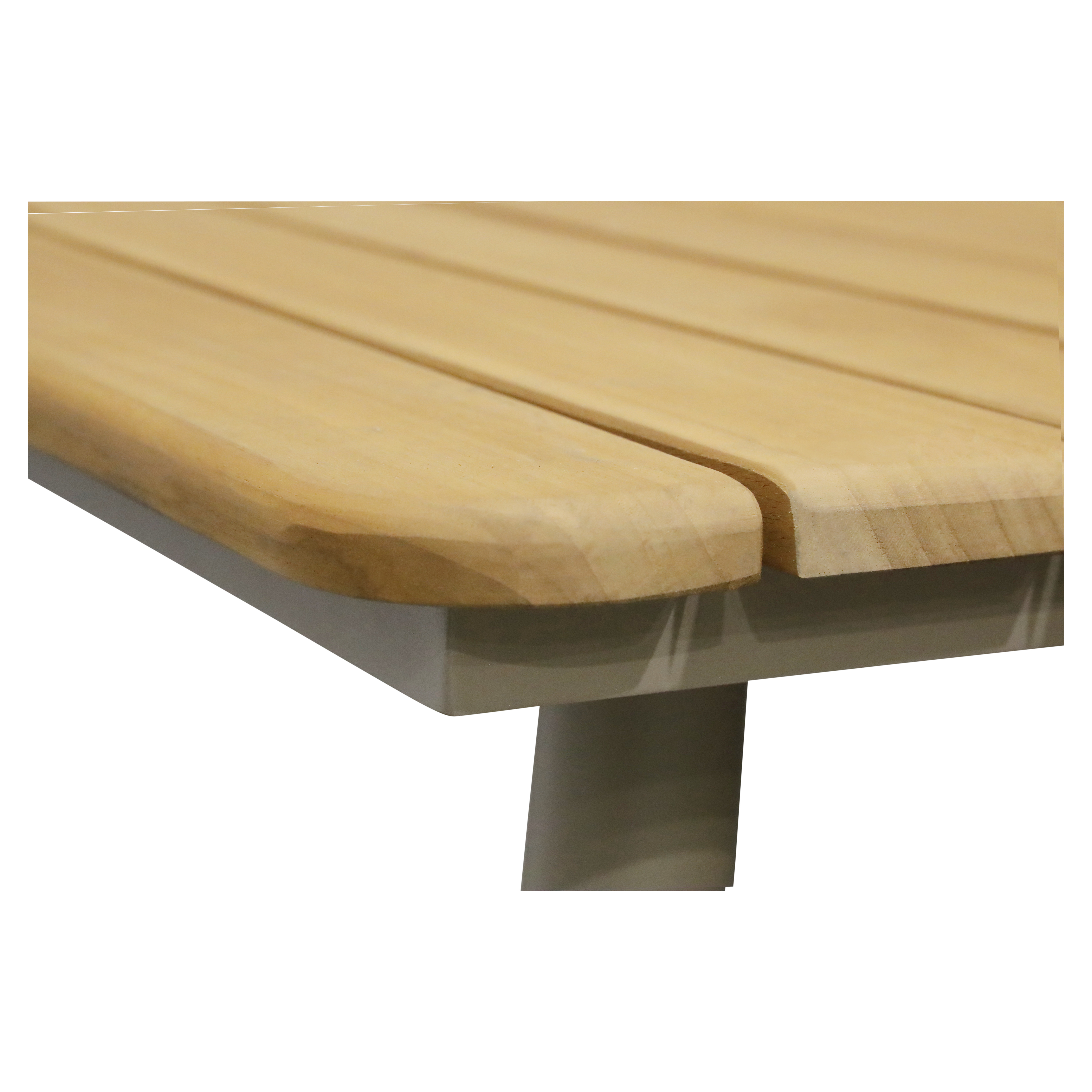 Josiah Outdoor Teak & Aluminimum Dining Table - Taupe