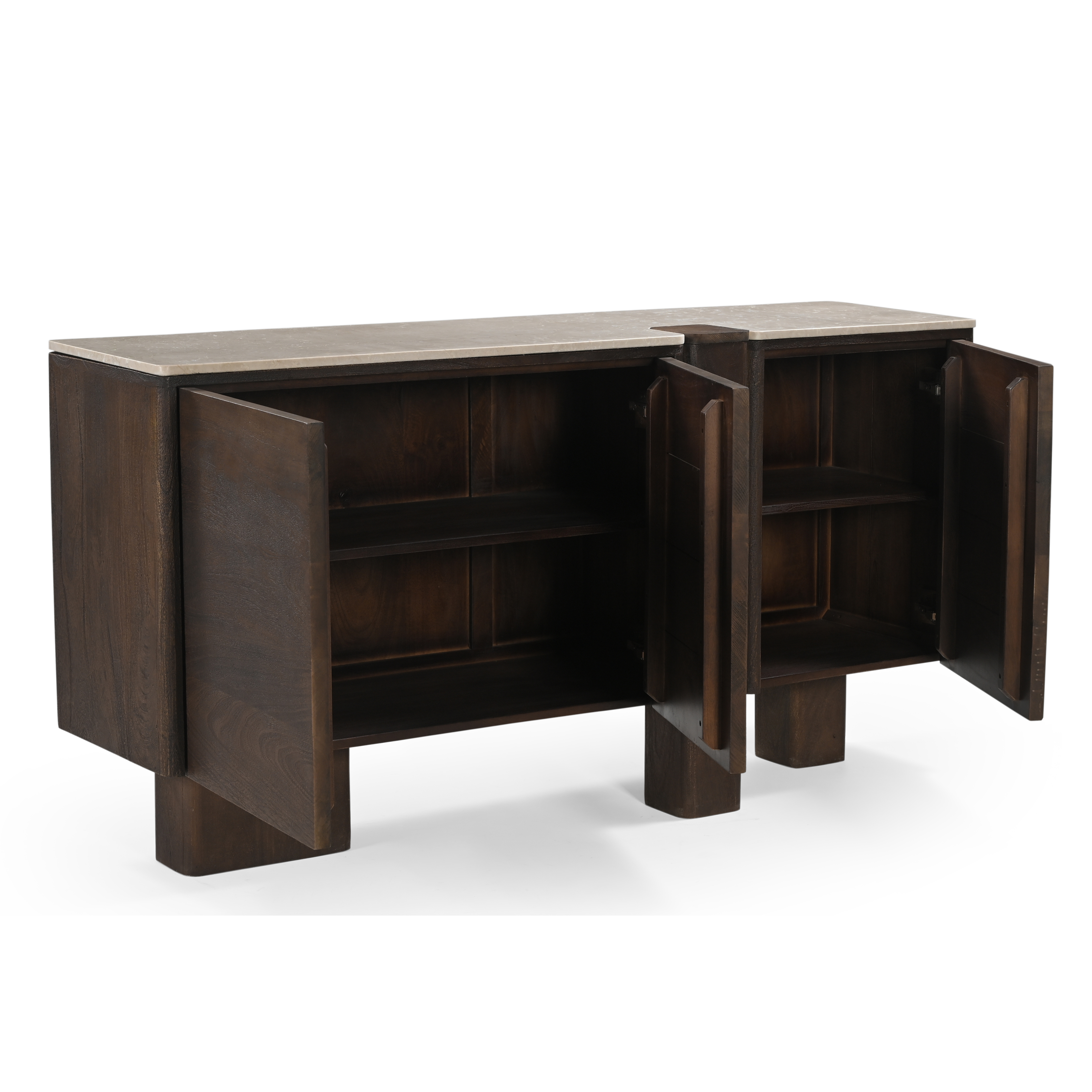 Munoz Sideboard With Stone Top - Walnut