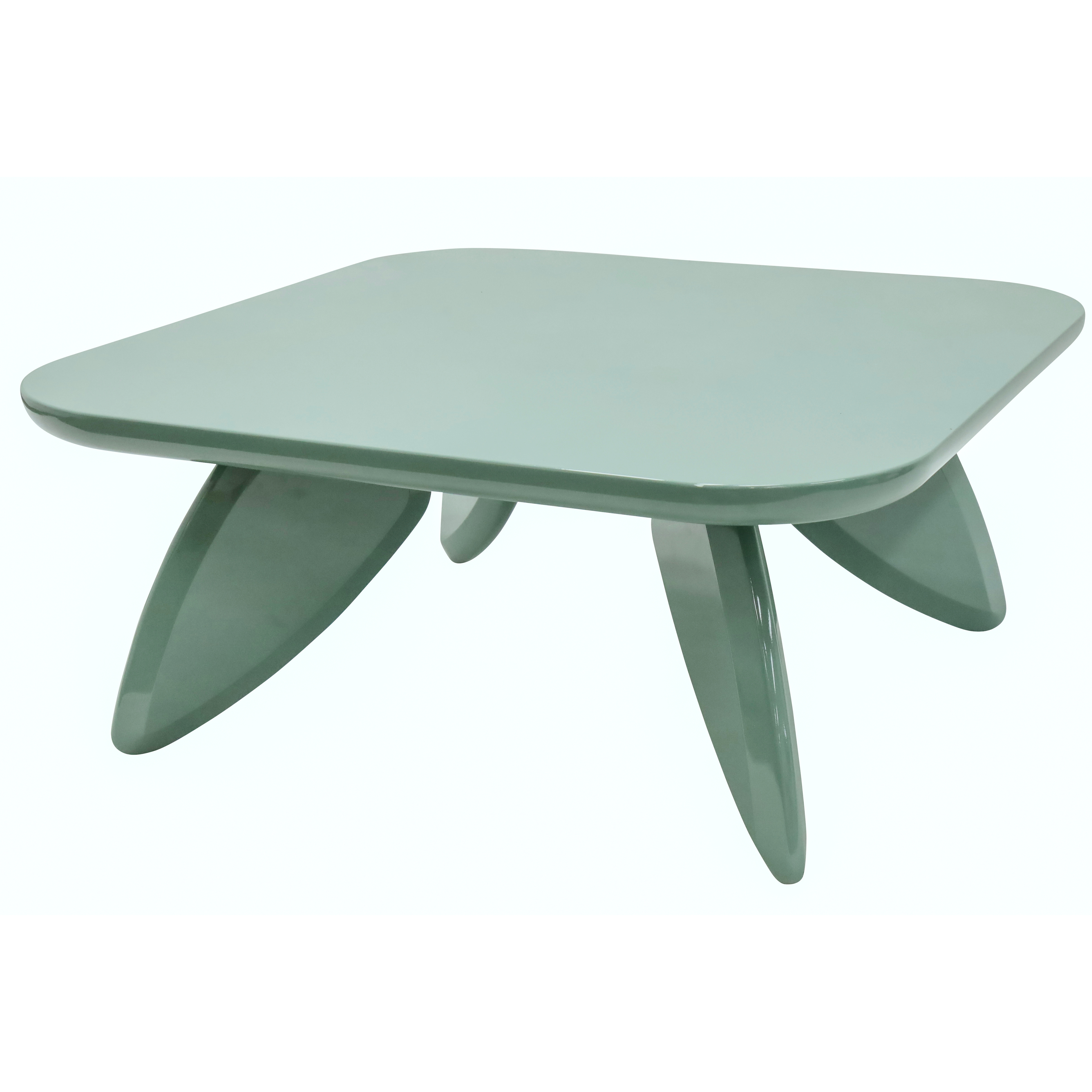 Alley Gloss Coffee Table - Dusty Blue
