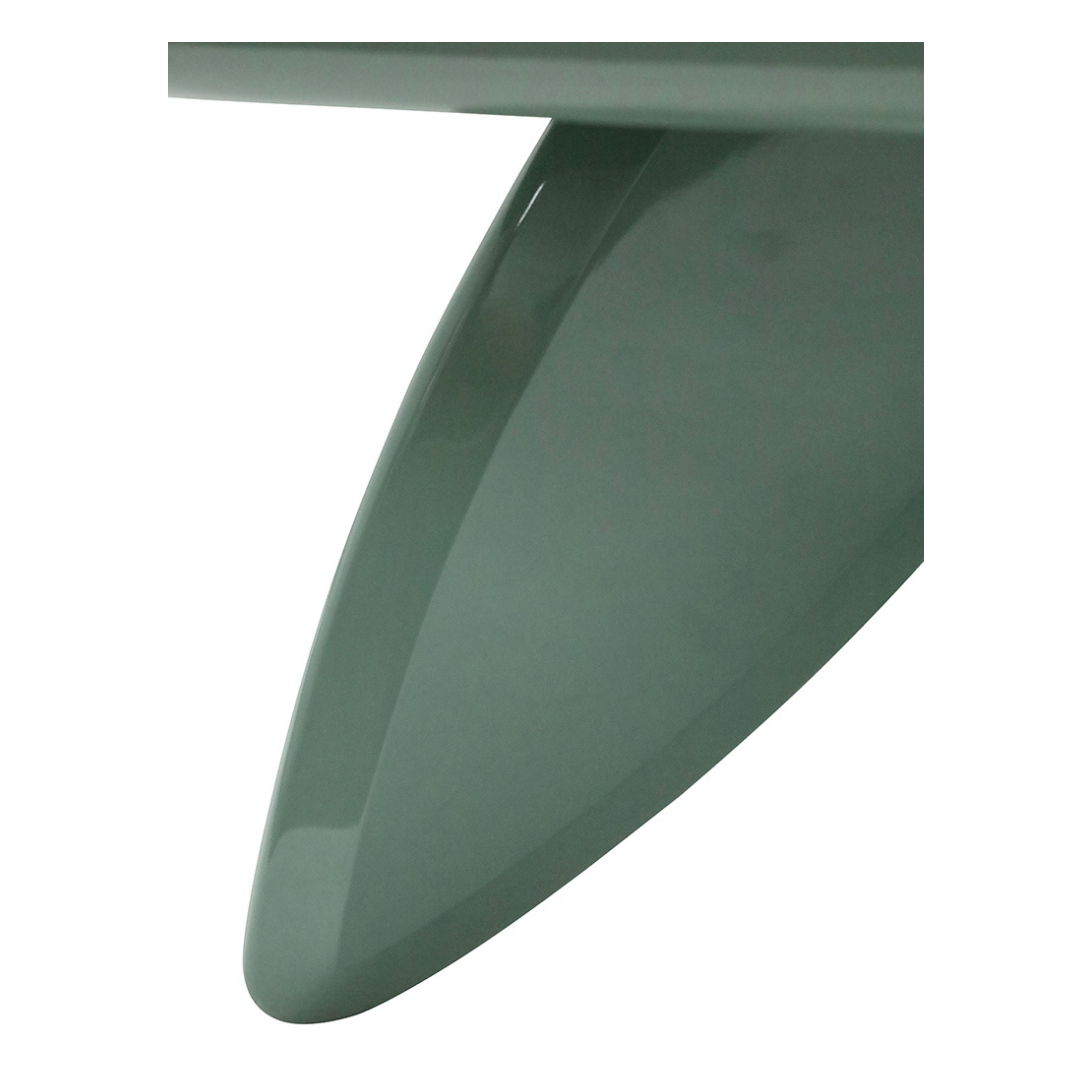 Alley Gloss Coffee Table - Dusty Blue