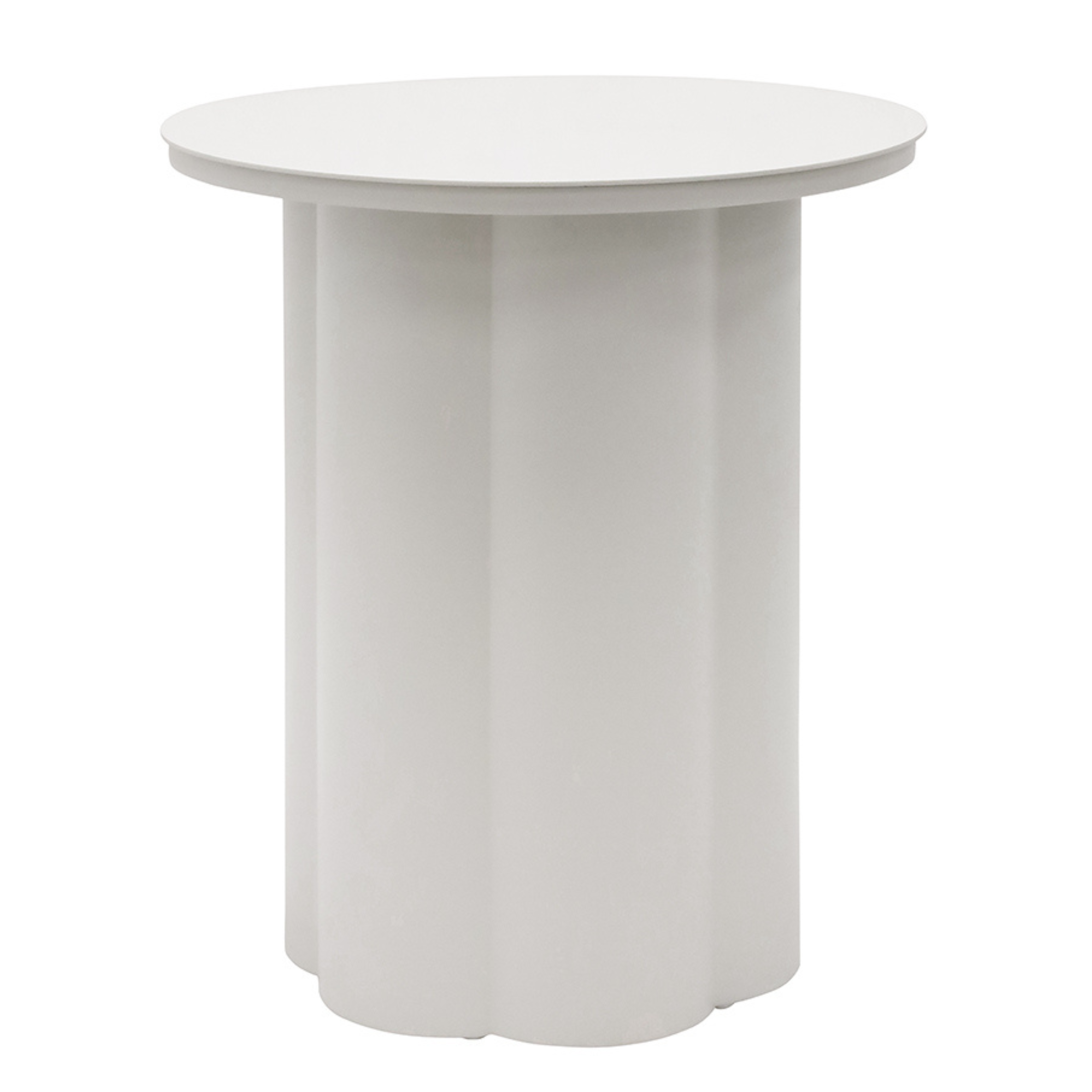 Cabrera Aluminium Side Table - White