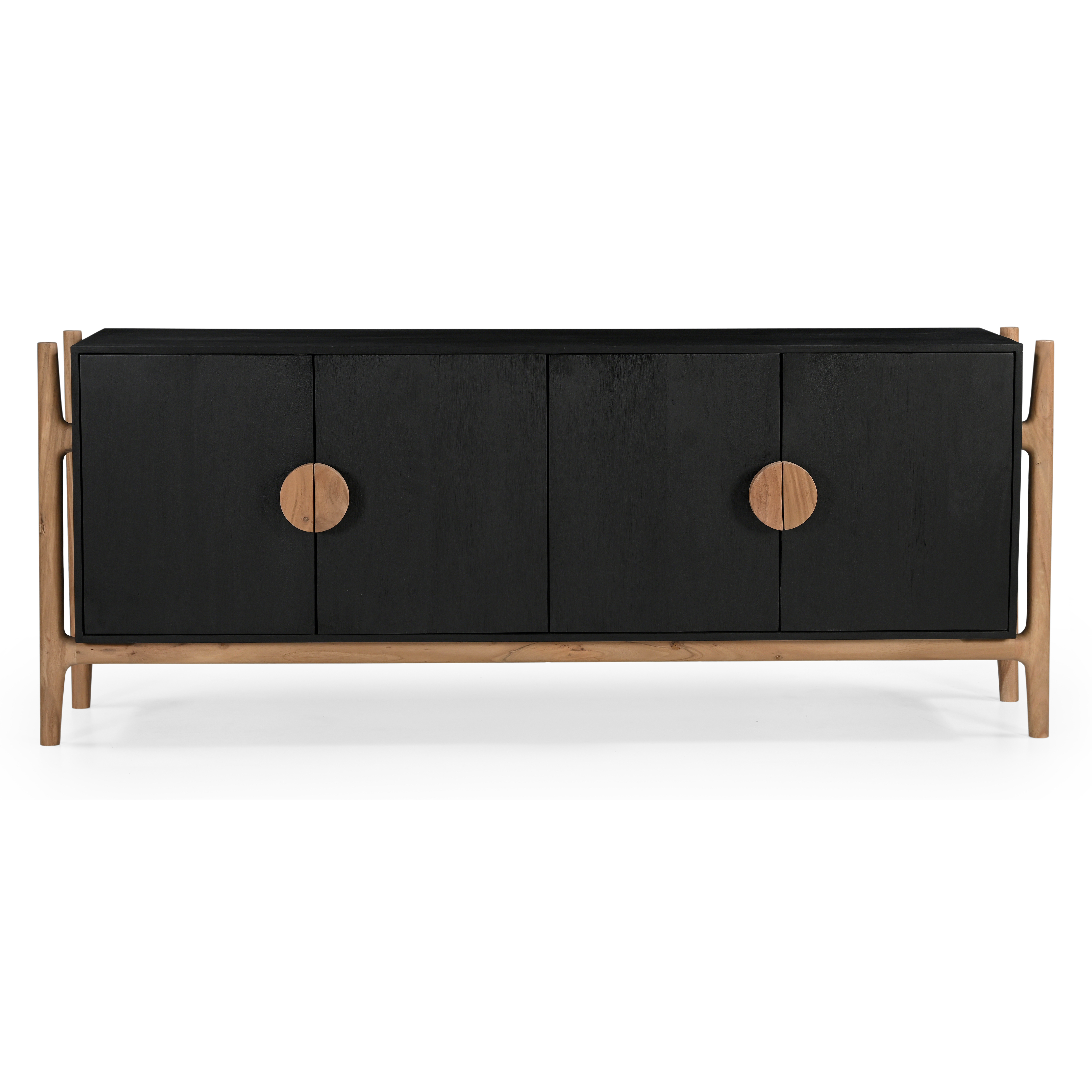 Antler 4 Door Sideboard - Natural & Black