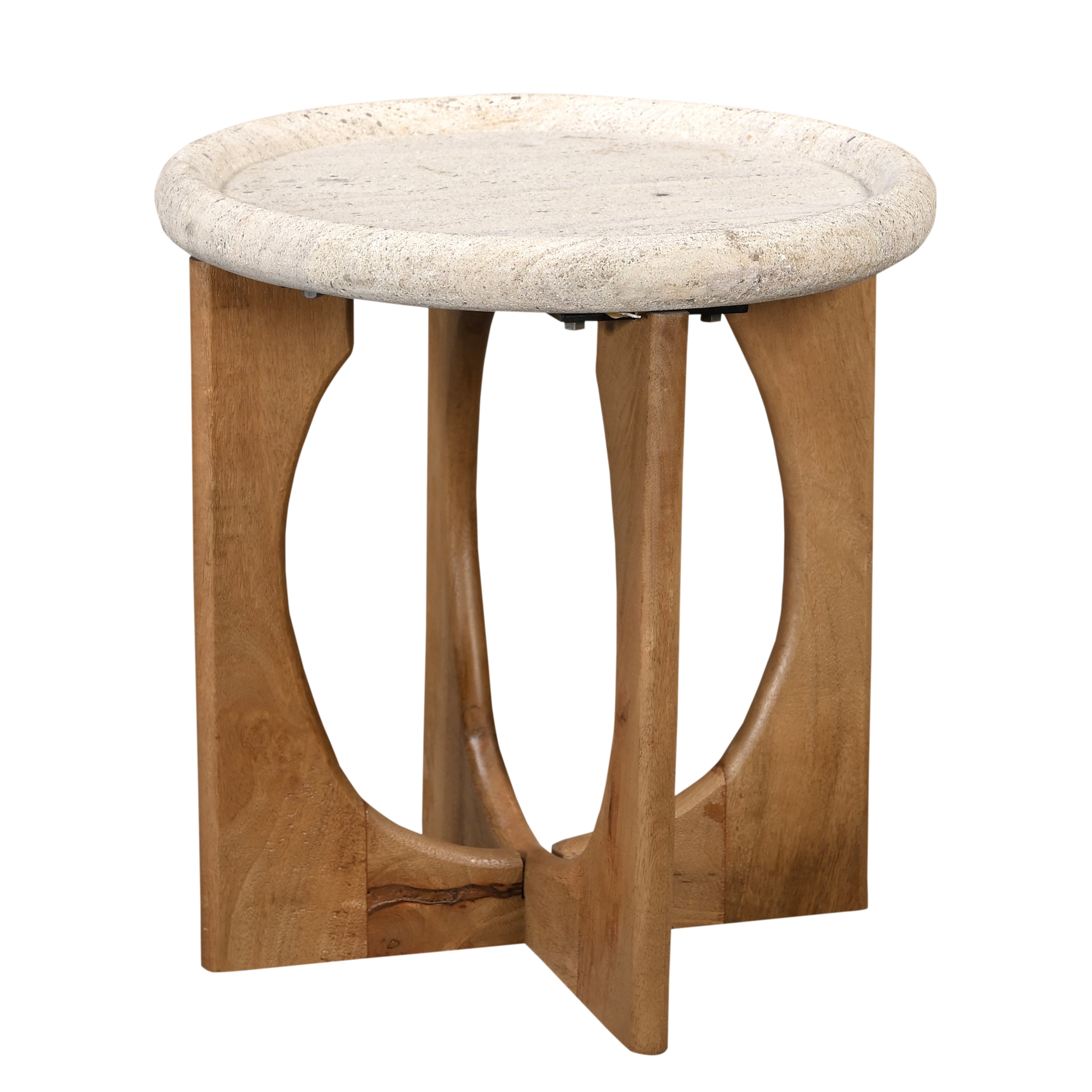 Stone Top Side Table